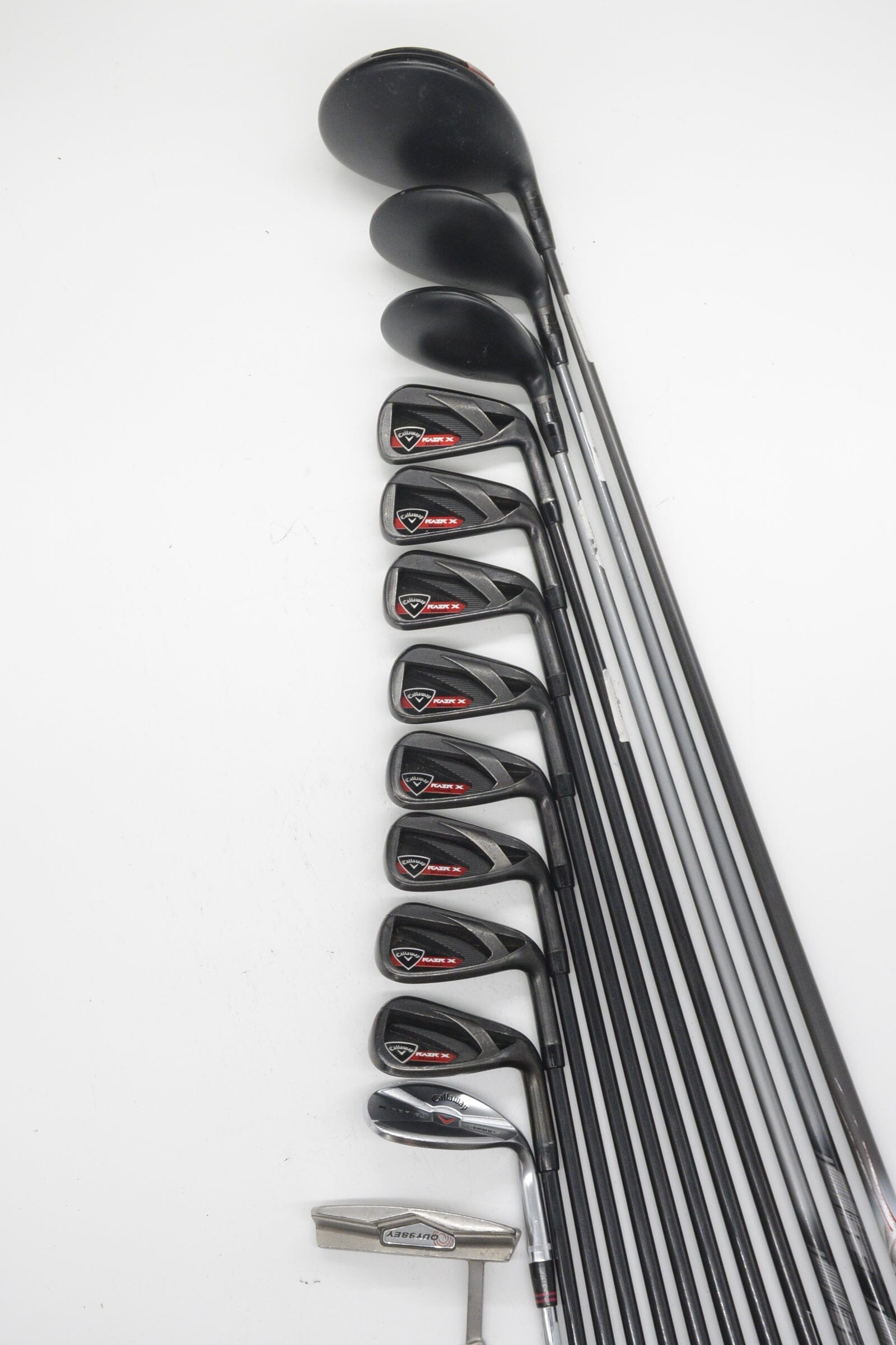 Callaway RAZR X Black Mixed Full Set R Flex -0.5" Golf Clubs GolfRoots 