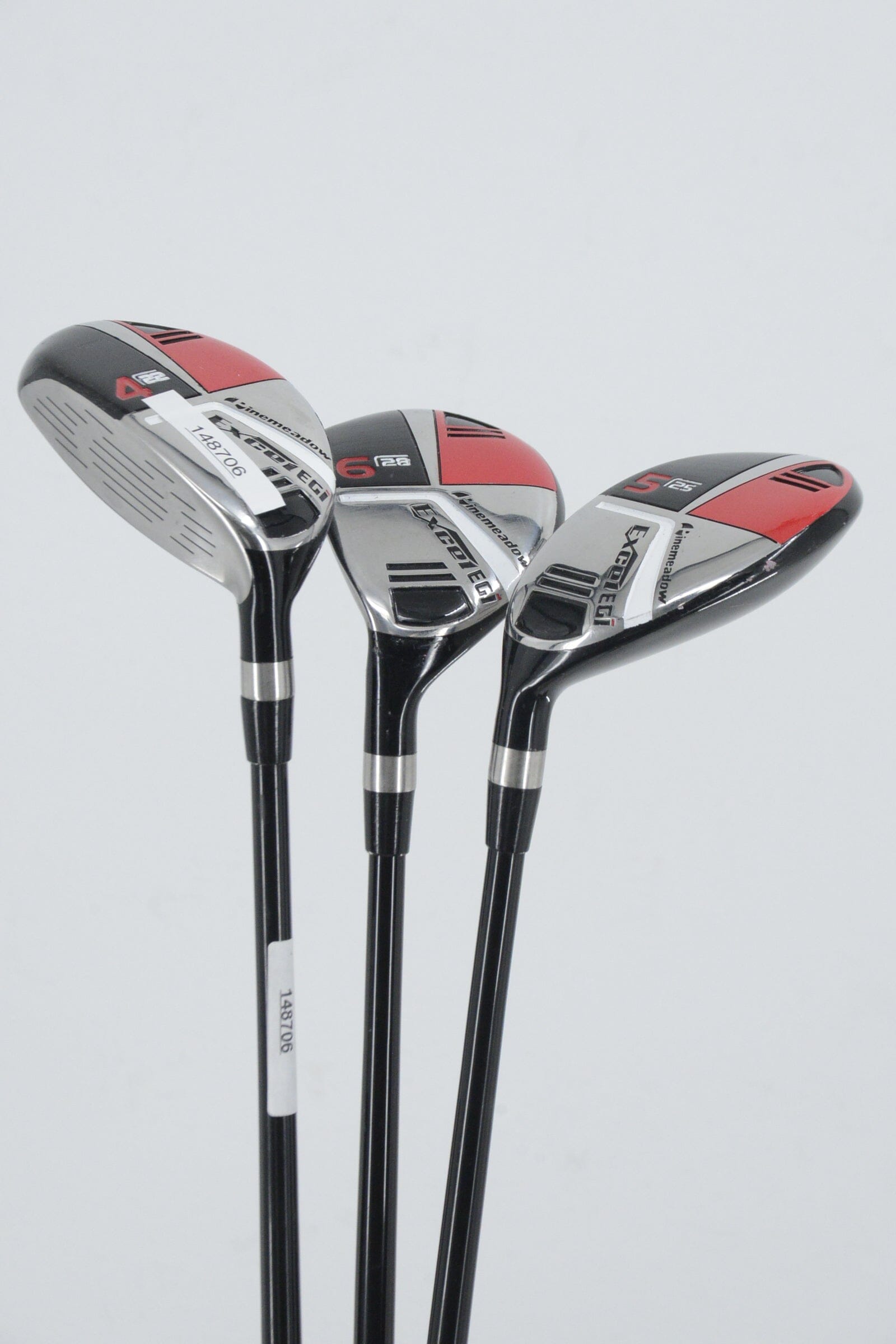 Lefty Pinemeadow Excel EGI 4H, 5H, 6H Hybrid Set R Flex Golf Clubs GolfRoots 