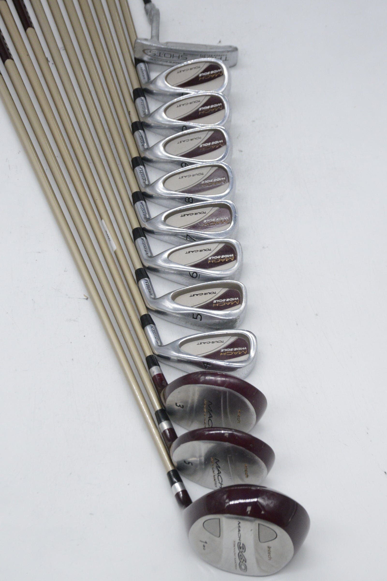 Intech Mach Widesole Mixed Full Set SR Flex -1" Golf Clubs GolfRoots 