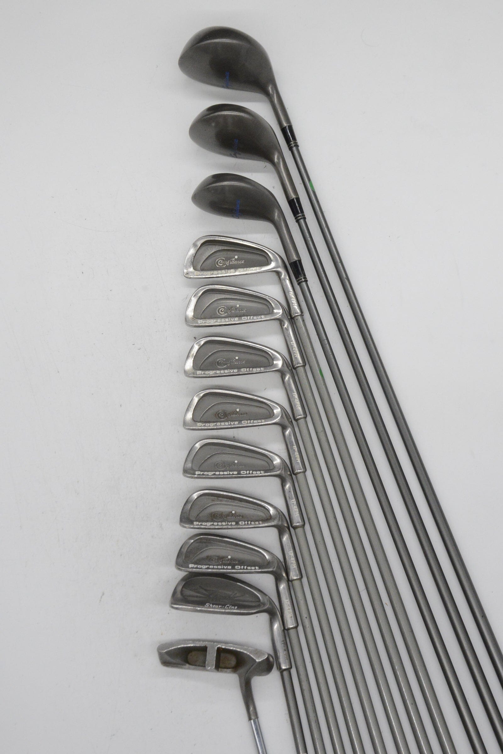 Confidence Progressive Offset Mixed Full Set SR Flex -1" Golf Clubs GolfRoots 
