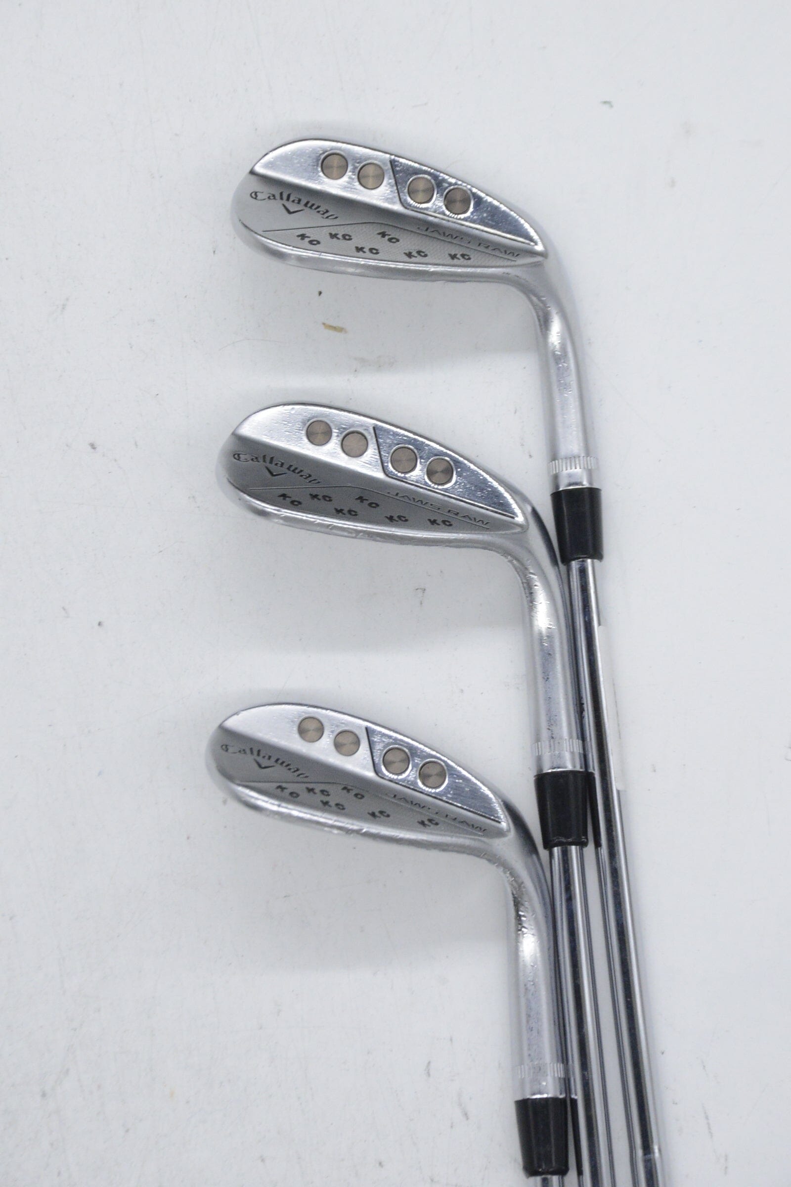 Callaway Jaws Raw 50, 54, 58 Degree Wedge Set S Flex Golf Clubs GolfRoots 