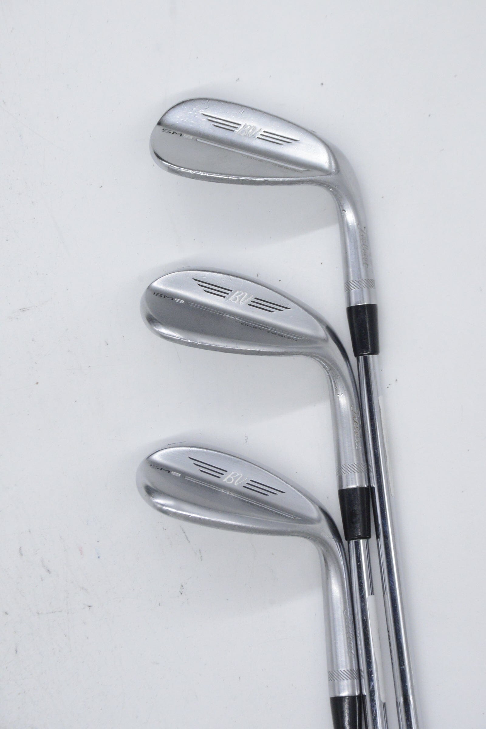 Titleist Vokey SM9 Tour Chrome 52, 56, 60 Degree Wedge Set Wedge Flex Golf Clubs GolfRoots 