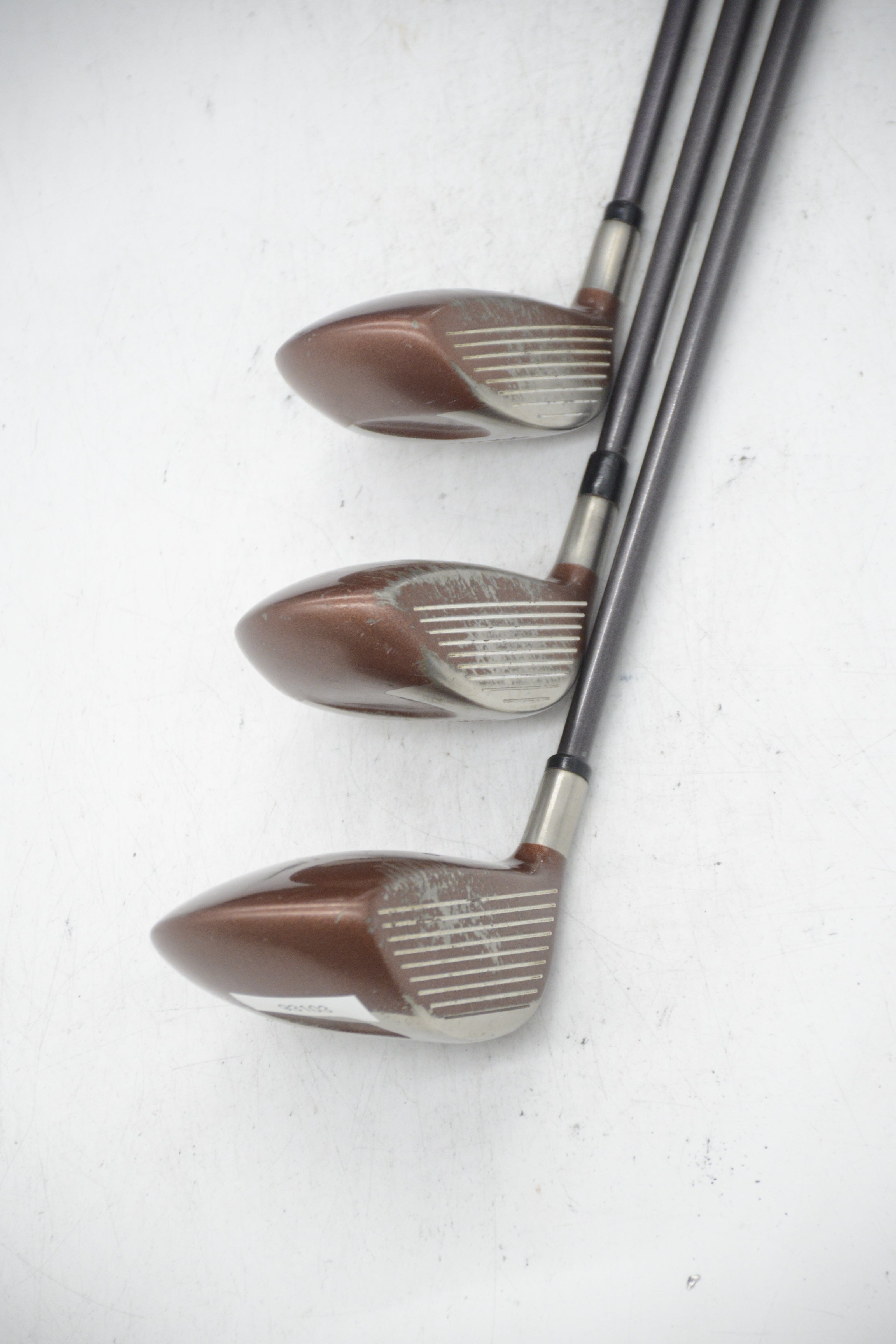 TaylorMade Titanium Bubble D, 3W, 5W Wood Set S Flex Golf Clubs GolfRoots 