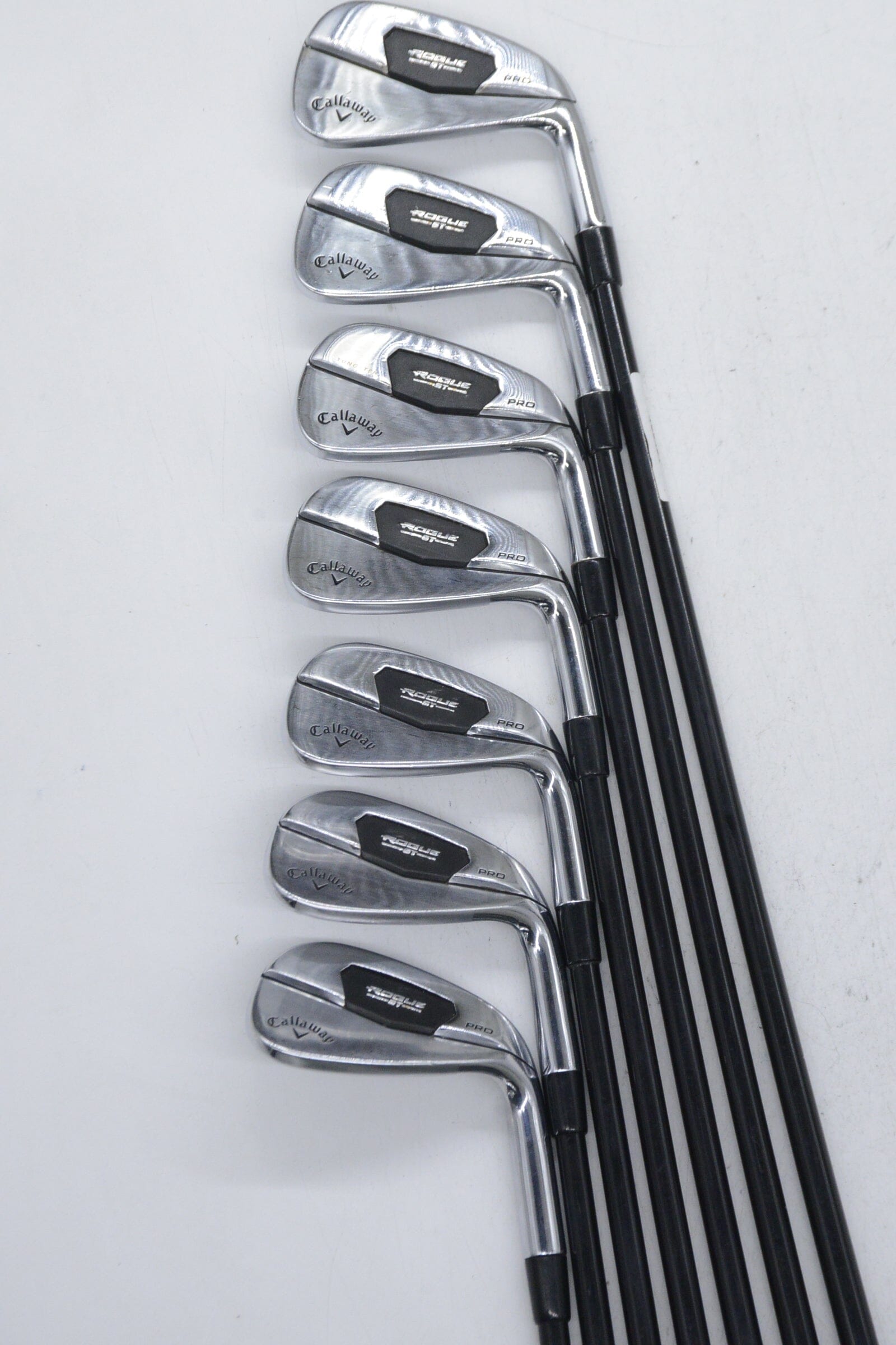 Callaway Rogue ST Pro 5-AW Iron Set R Flex -0.5" Golf Clubs GolfRoots 