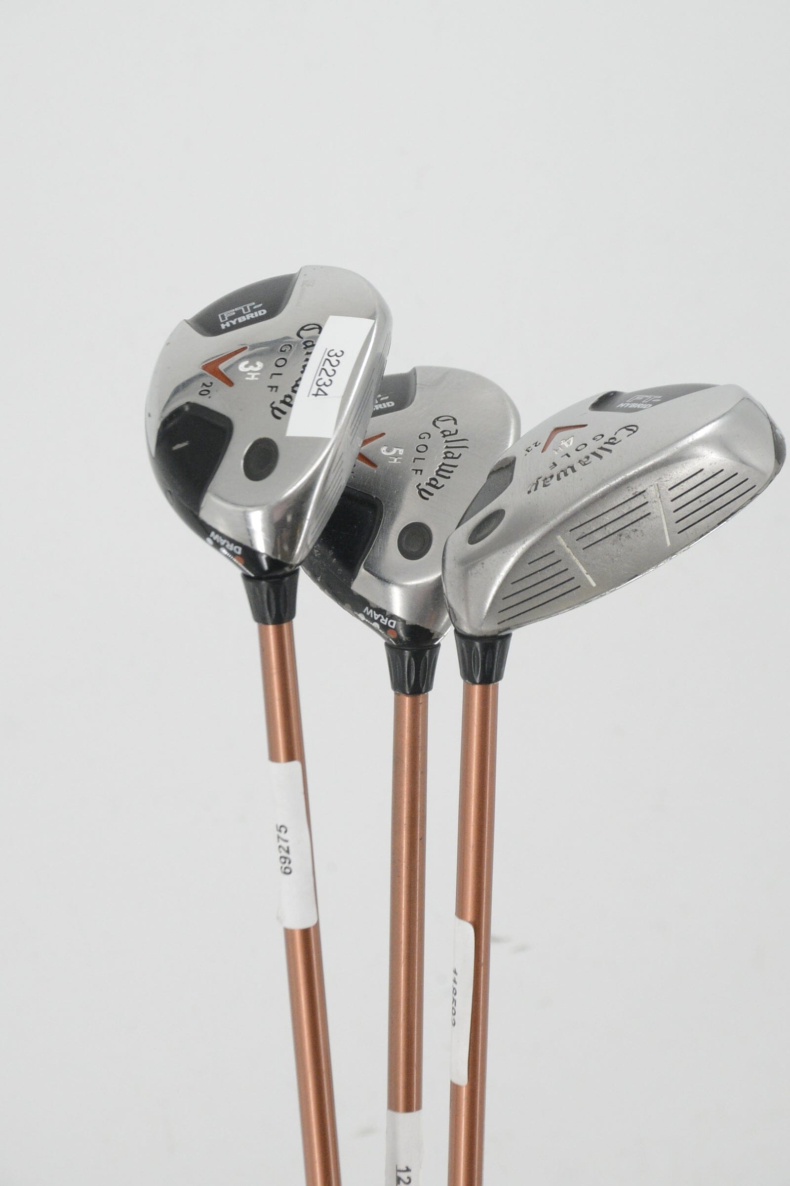 Women's Callaway Ft Hybrid Draw 3H, 4H, 5H Hybrid Set W Flex Golf Clubs GolfRoots 