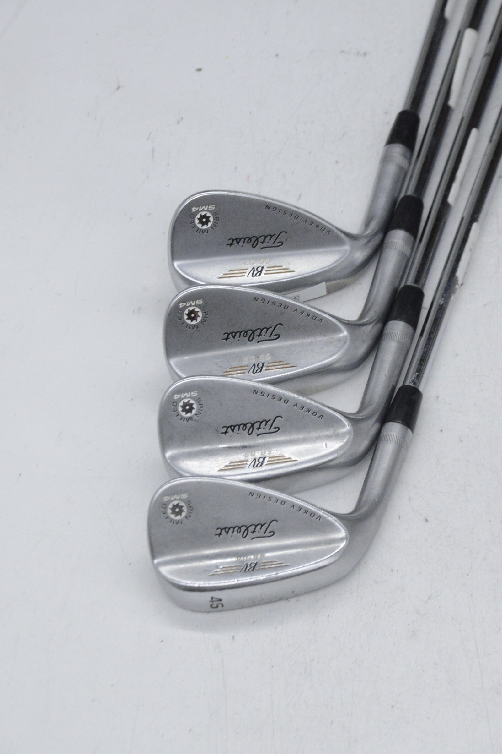 Lefty Titleist Vokey SM4 Tour Chrome 46, 50, 56, 60 Degree Wedge Set S Flex Golf Clubs GolfRoots 