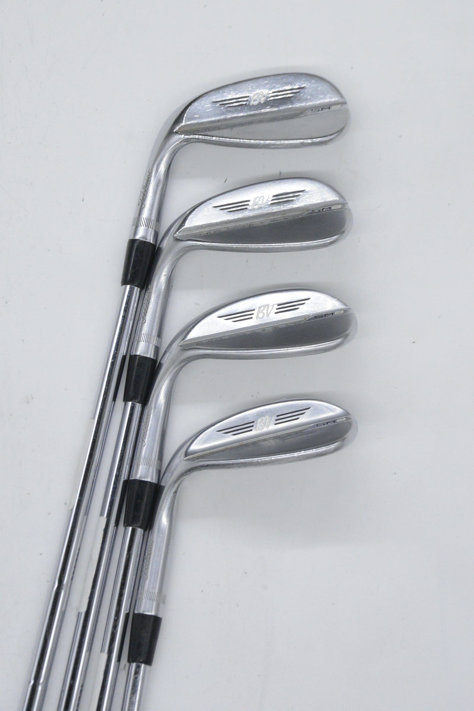 Lefty Titleist Vokey SM8 Tour Chrome 46, 50, 56, 60 Degree Wedge Set S Flex