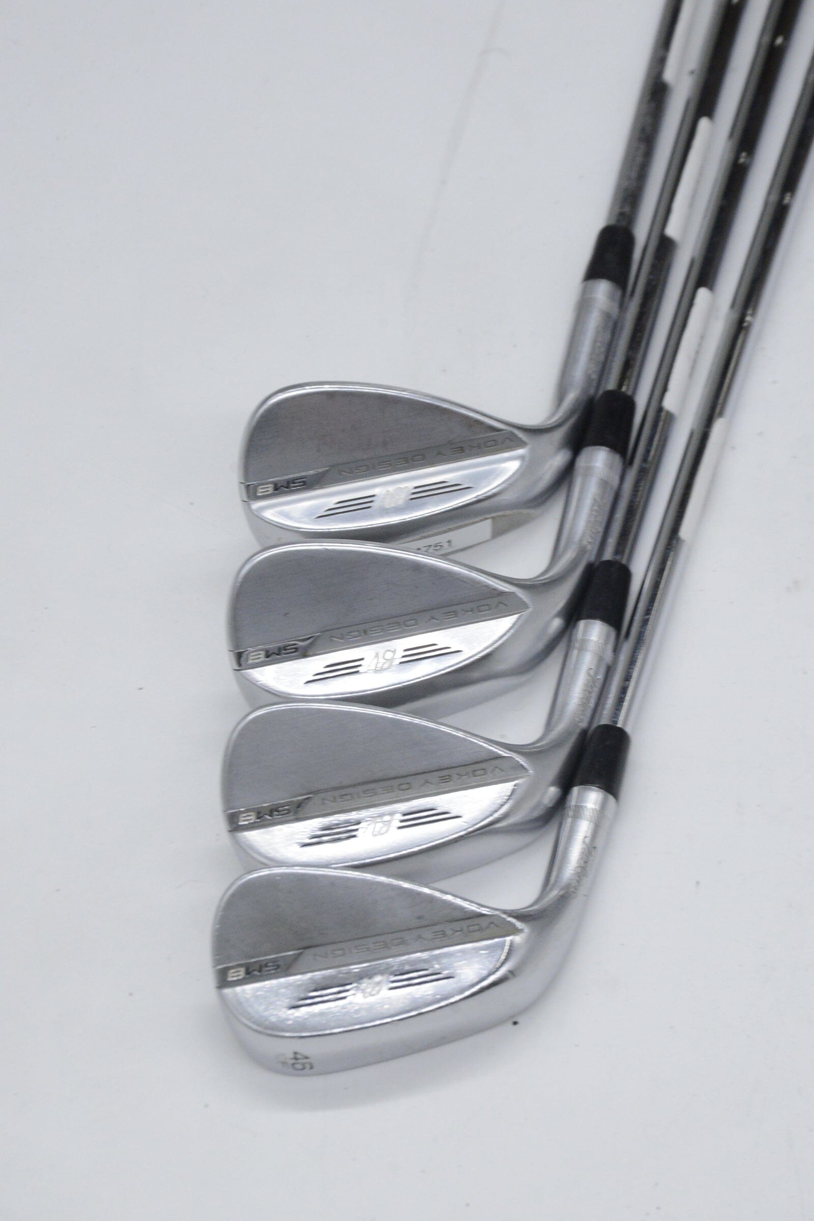 Lefty Titleist Vokey SM8 Tour Chrome 46, 50, 56, 60 Degree Wedge Set S Flex Golf Clubs GolfRoots 