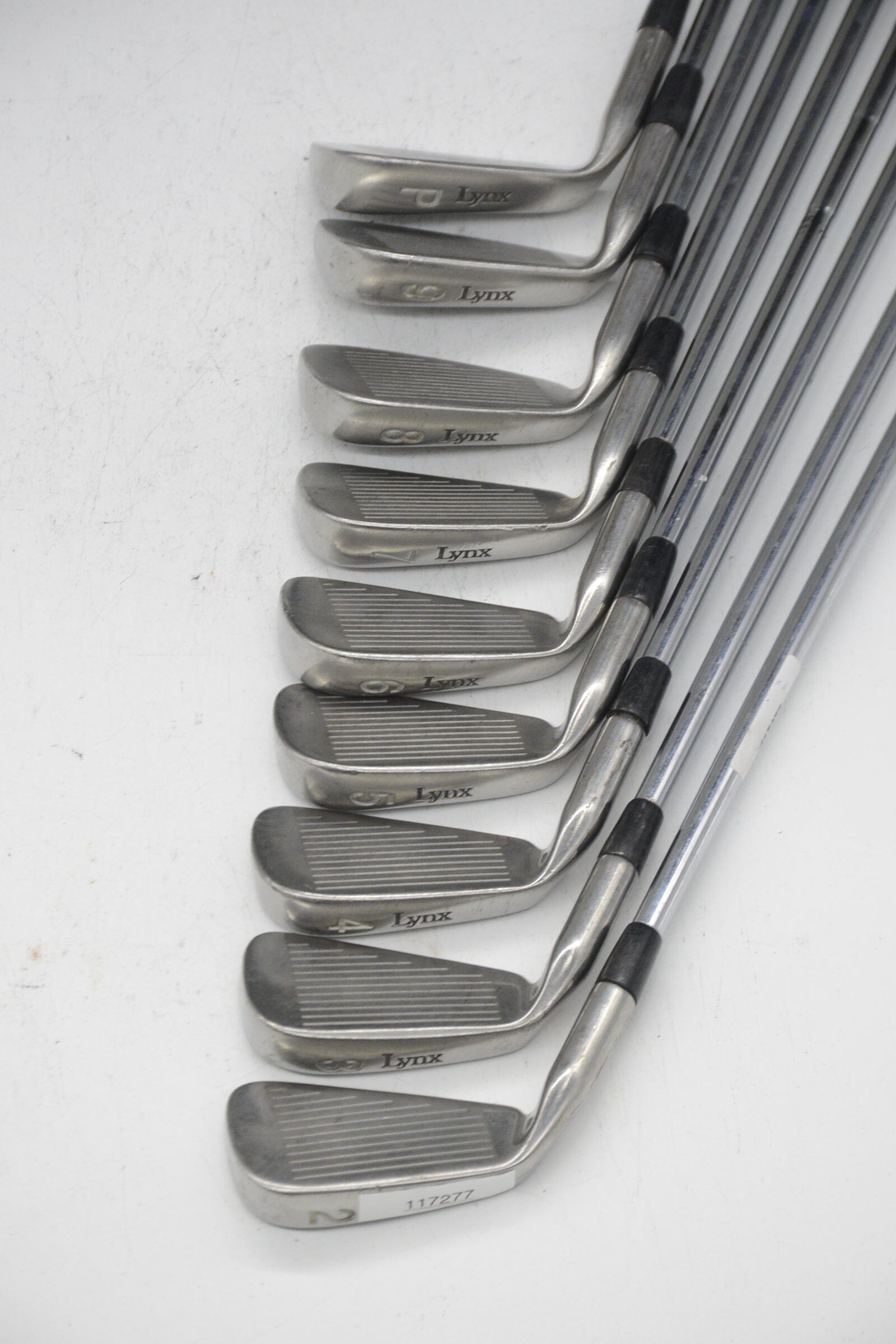 Lynx Parallax 2-PW Iron Set S Flex +0.5" Golf Clubs GolfRoots 