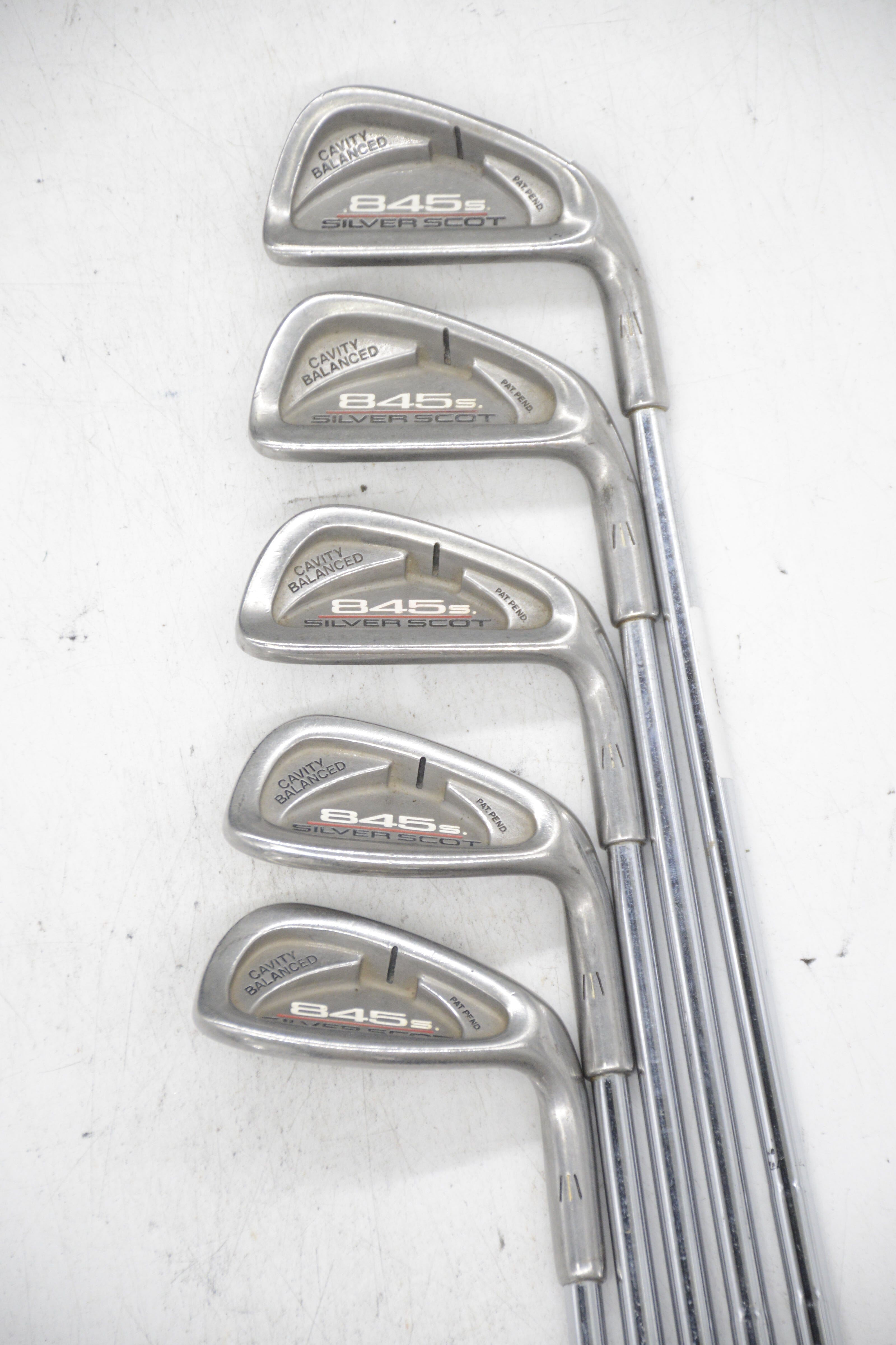 Tommy Armour 845S Silver Scot 3, 5, 7, 9, PW Iron Set S Flex +0.25" Golf Clubs GolfRoots 