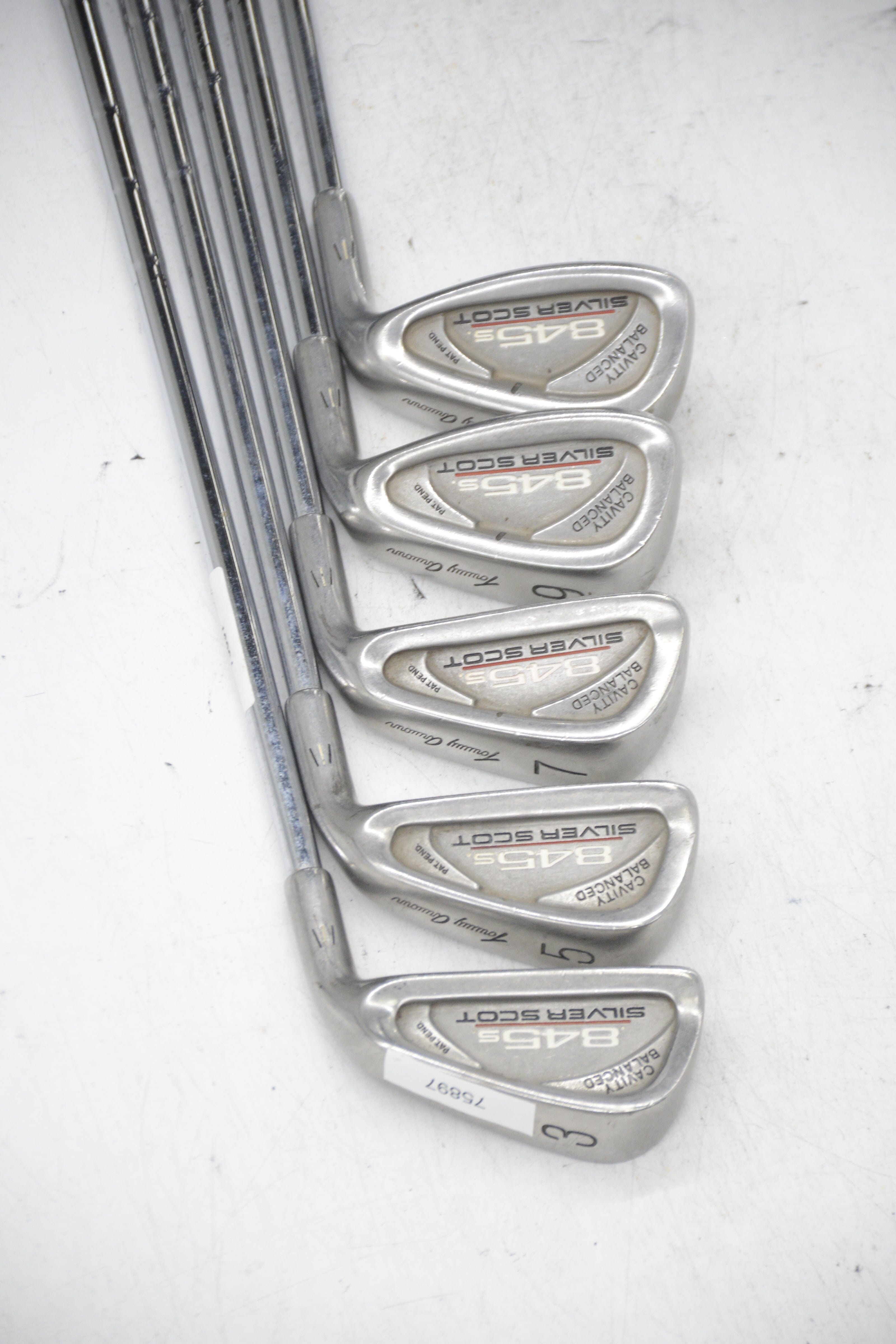 Tommy Armour 845S Silver Scot 3, 5, 7, 9, PW Iron Set S Flex +0.25" Golf Clubs GolfRoots 