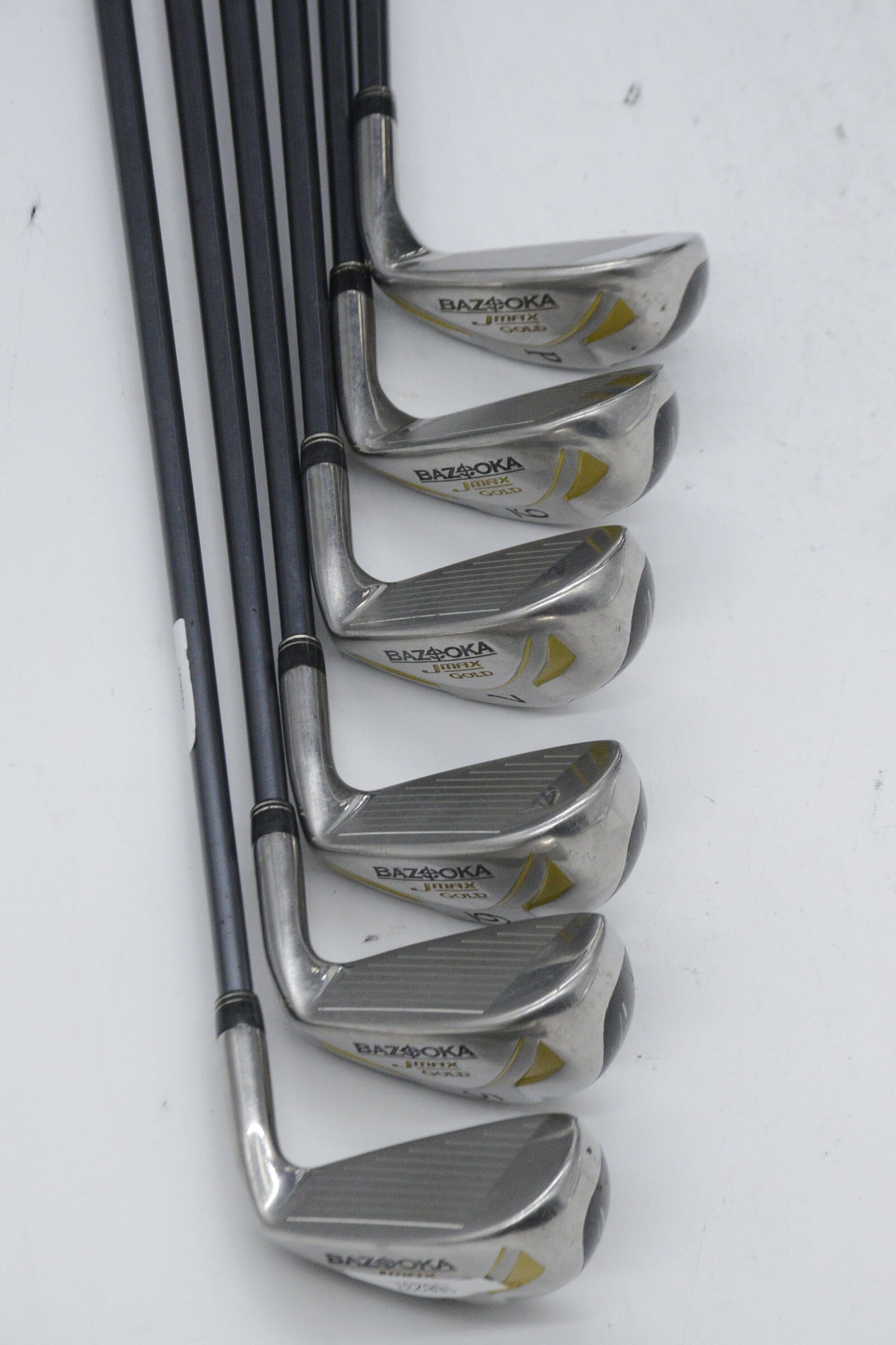 Lefty Tour Edge Bazooka JMAX Gold 4-7, 9-PW Iron Set R Flex -0.25" Golf Clubs GolfRoots 