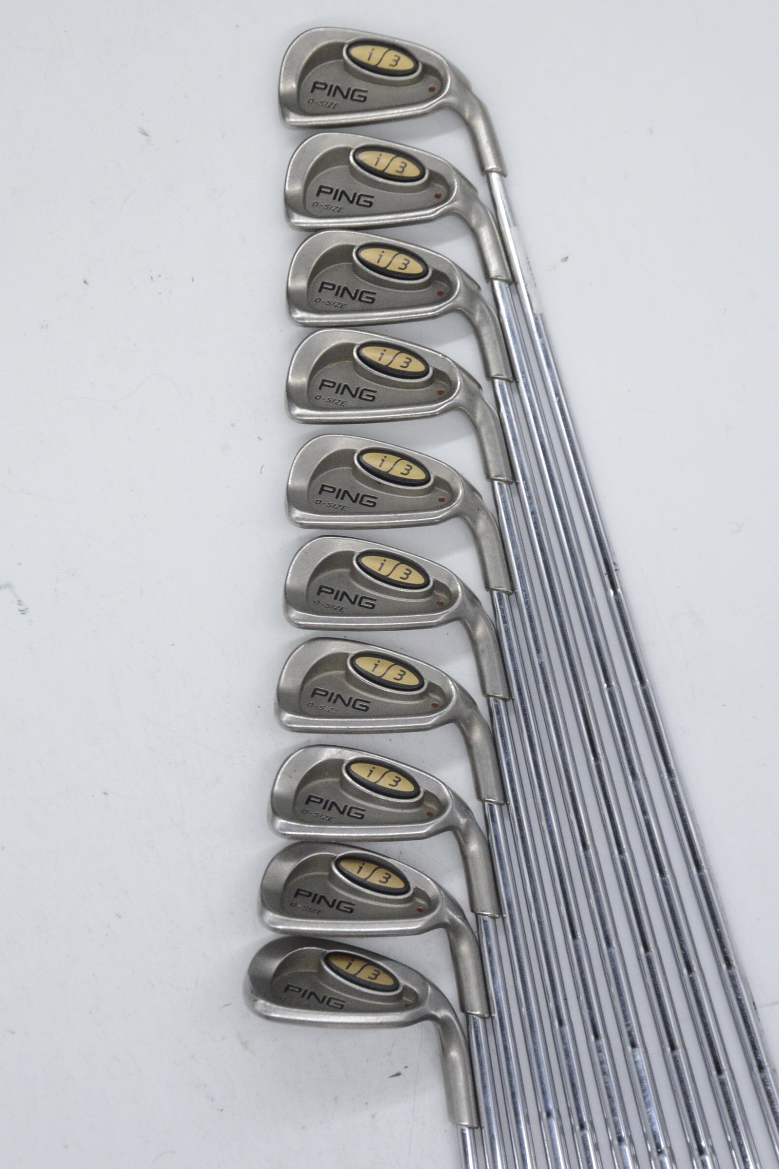 Ping I3 O-Size 2-PW, SW Iron Set S Flex +1.25" Golf Clubs GolfRoots 