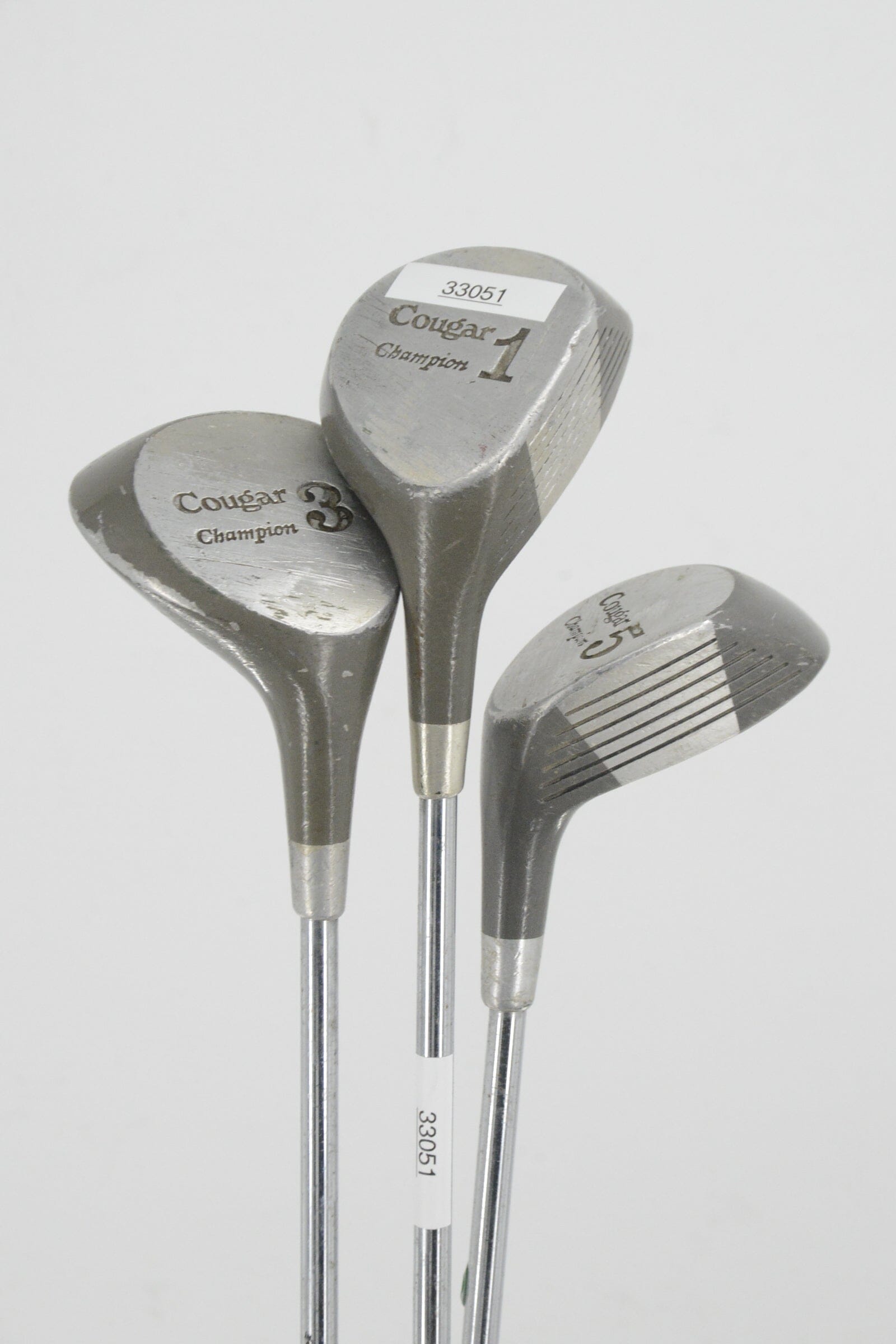 Cougar Champion D, 3W, 5W Wood Set R Flex Golf Clubs GolfRoots 