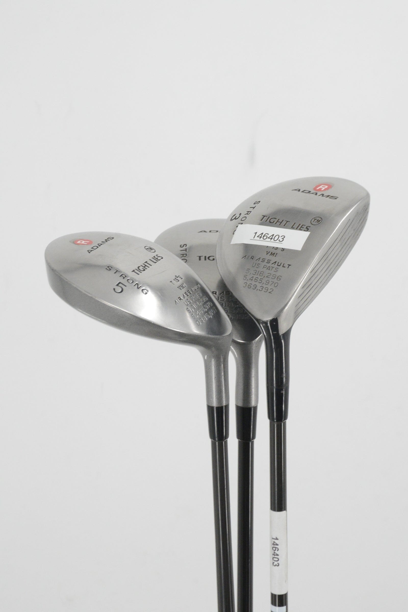 Adams Tight Lies 3W, 5W, 7W Wood Set R Flex Golf Clubs GolfRoots 