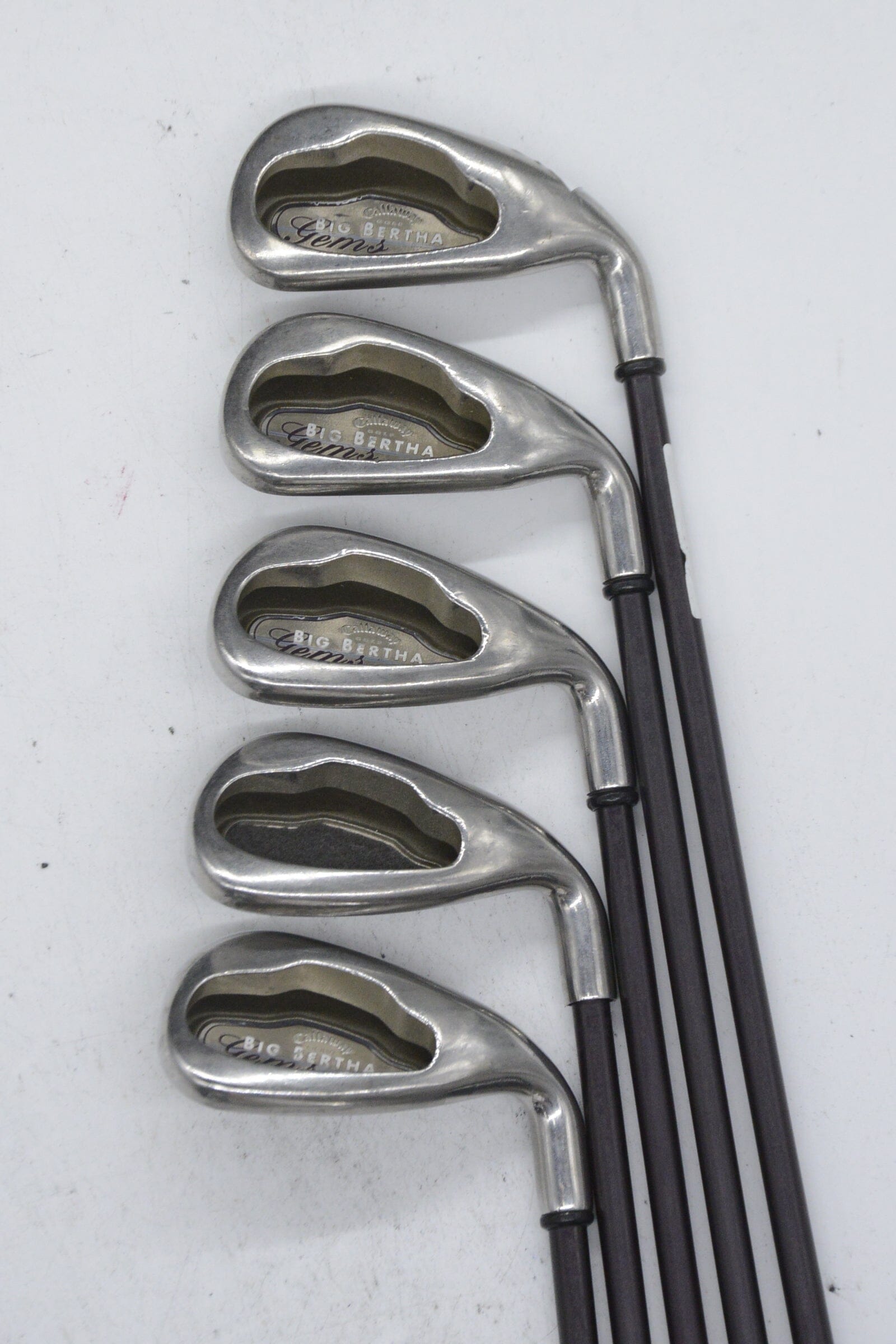 Women's Callaway Big Bertha Gems 6-PW Iron Set W Flex -0.25" Golf Clubs GolfRoots 