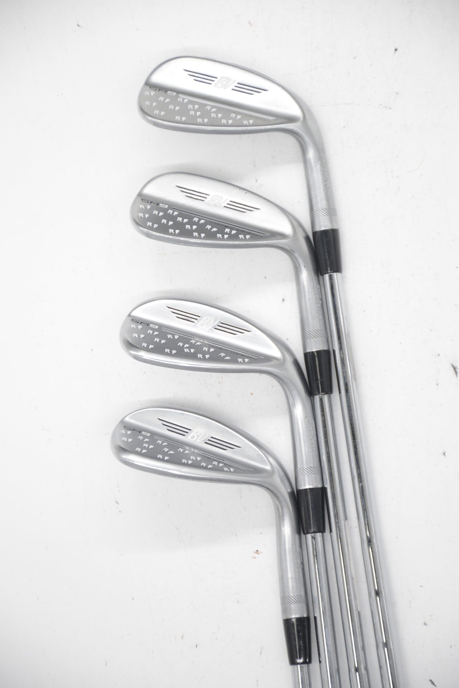 Titleist Vokey SM9 Tour Chrome 48, 52, 56, 60 Degree Wedge Set S Flex Golf Clubs GolfRoots 