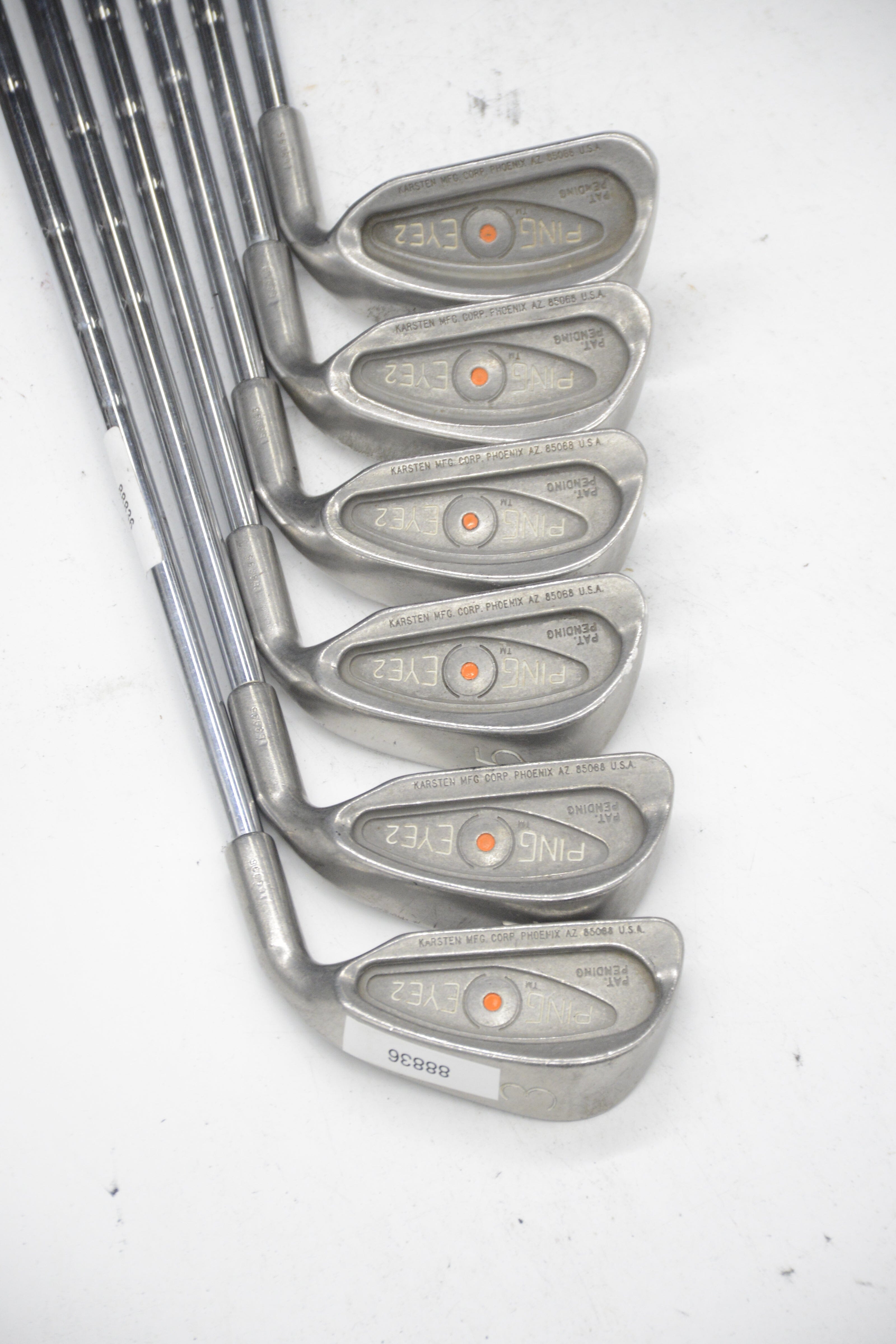 Ping Eye 2 3-6, 8, PW Iron Set S Flex -1" Golf Clubs GolfRoots 