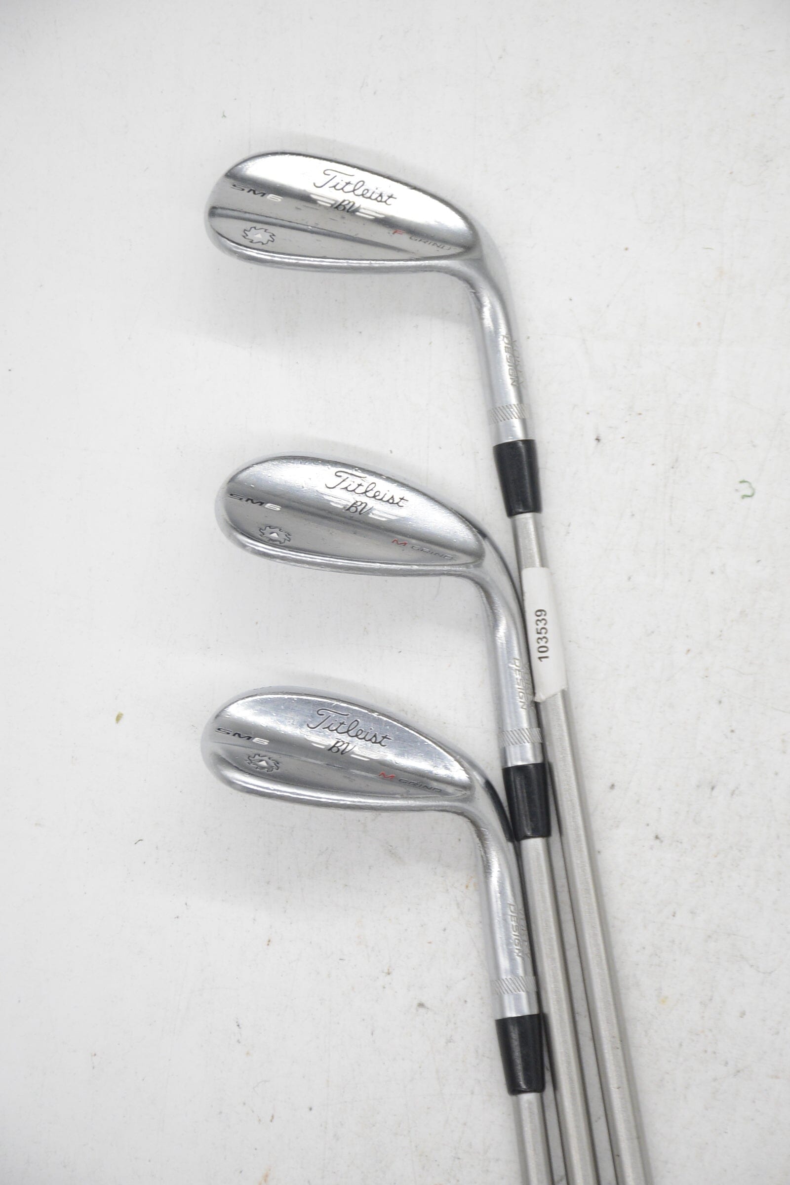 Titleist Vokey SM6 Tour Chrome 50, 54, 58 Degree Wedge Set S Flex Golf Clubs GolfRoots 