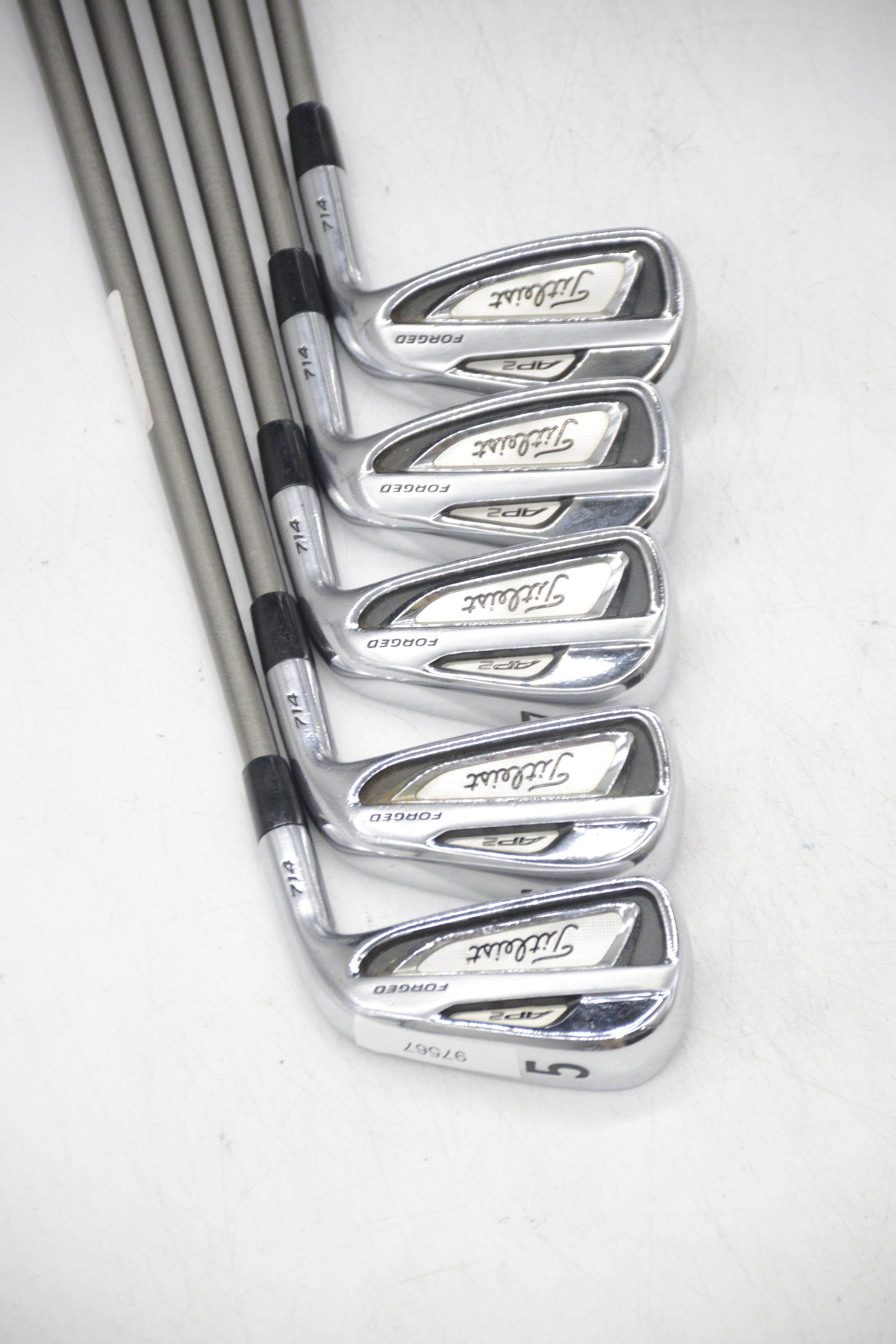 Titleist 714 AP2 Forged 5-9 Iron Set S Flex -0.25" Golf Clubs GolfRoots 