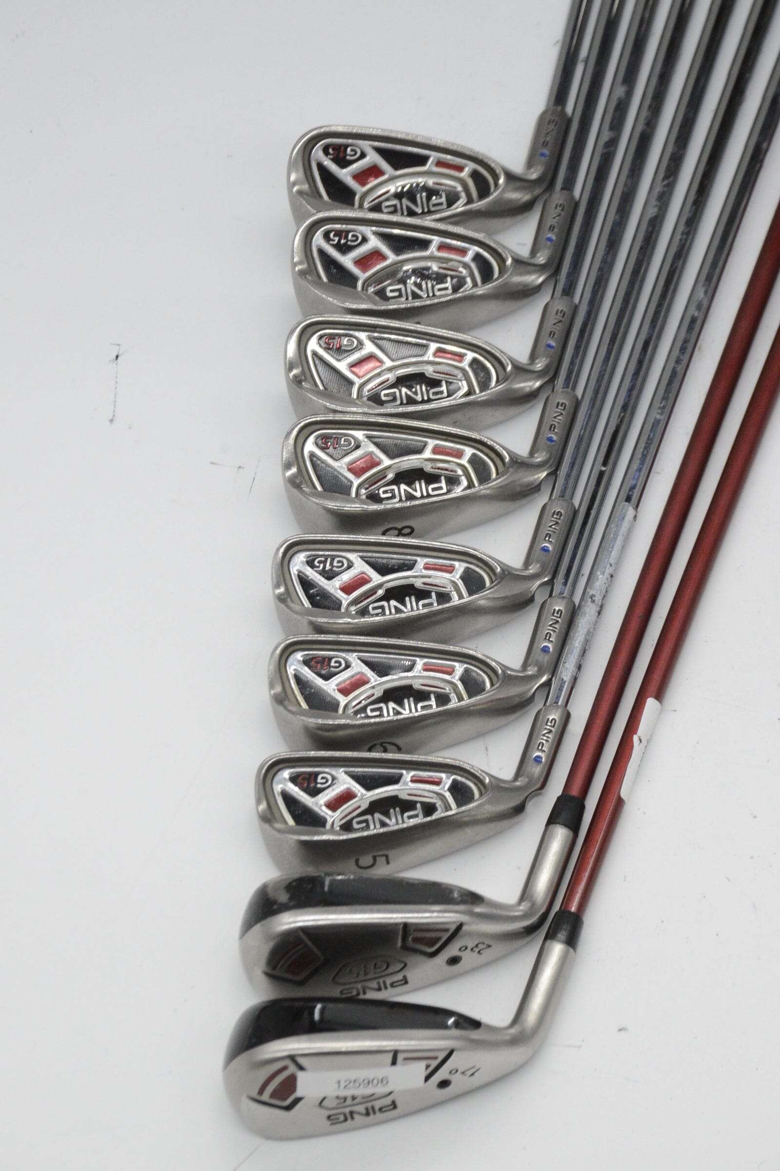 Lefty Ping G15 3H-4H, 5-UW Iron Set R Flex Std Length Golf Clubs GolfRoots 