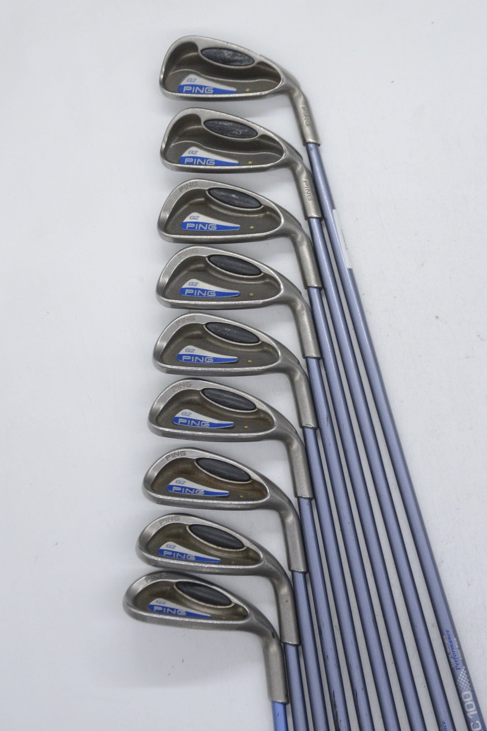 Women's Ping G2 4-PW, SW-LW Iron Set W Flex -0.75" Golf Clubs GolfRoots 