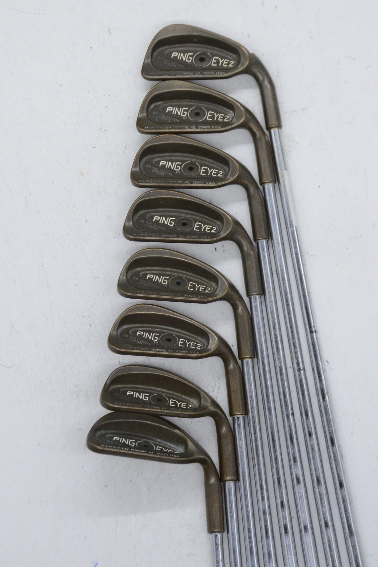 Ping Eye 2 3-8, PW, SW Iron Set R Flex Std Length Golf Clubs GolfRoots 