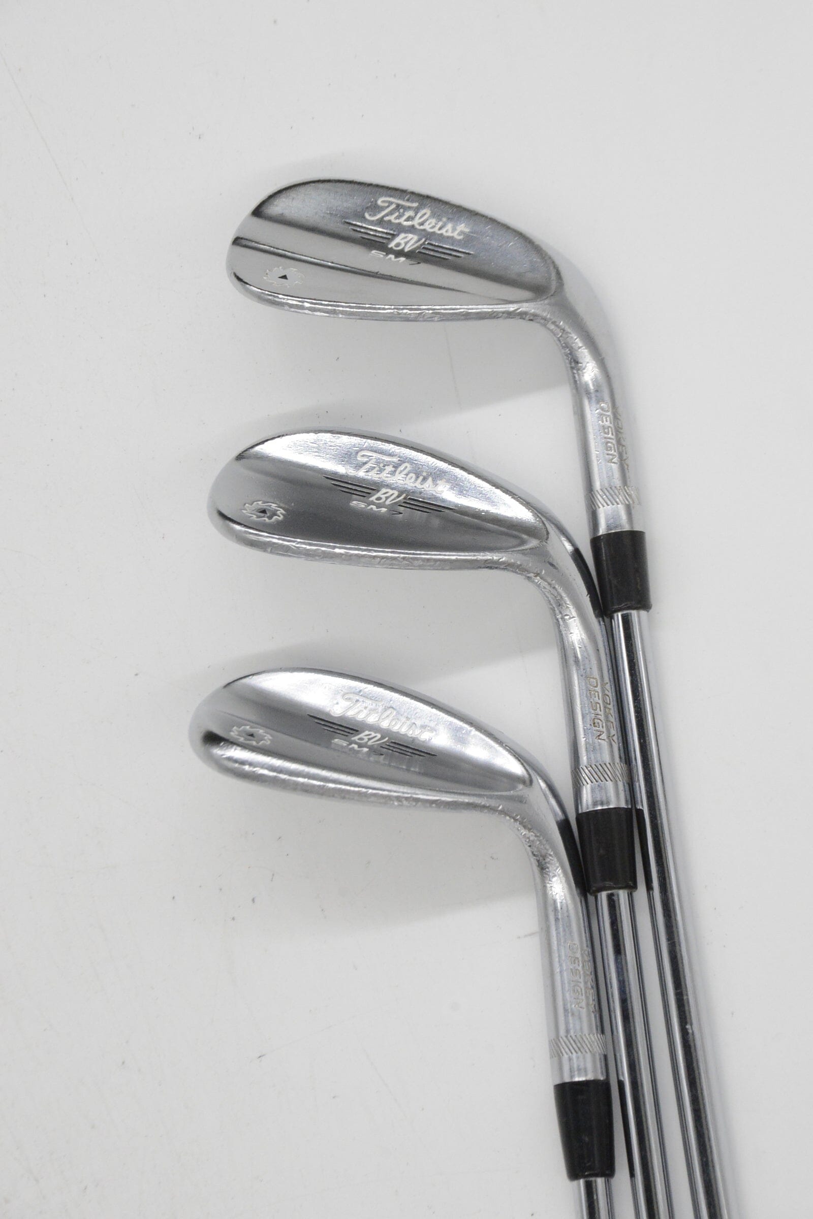 Titleist Vokey SM7 Tour Chrome 52, 56, 60 Degree Wedge Set S Flex Golf Clubs GolfRoots 