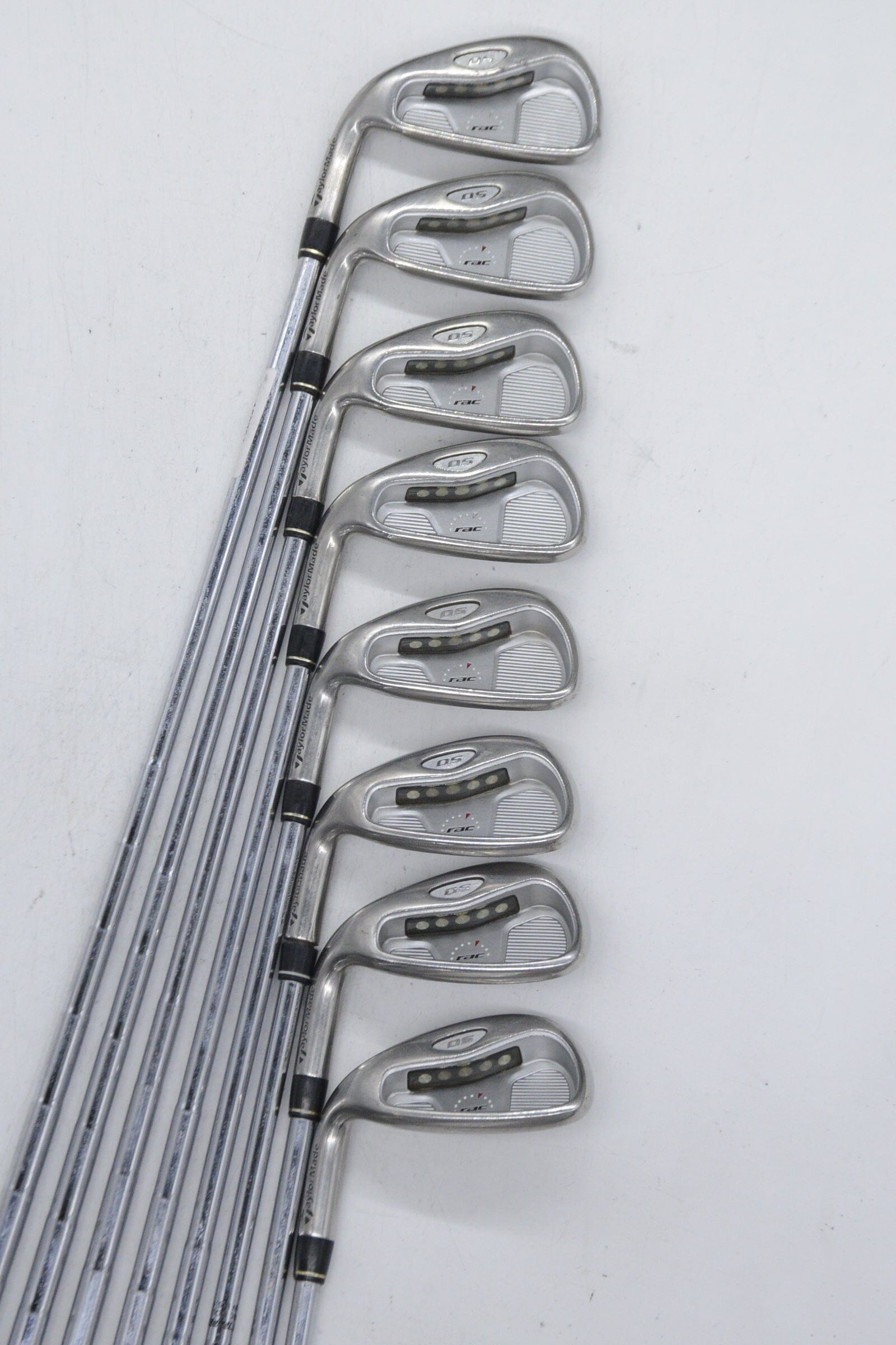 Lefty TaylorMade Rac OS 3-PW Iron Set S Flex +0.5" Golf Clubs GolfRoots 