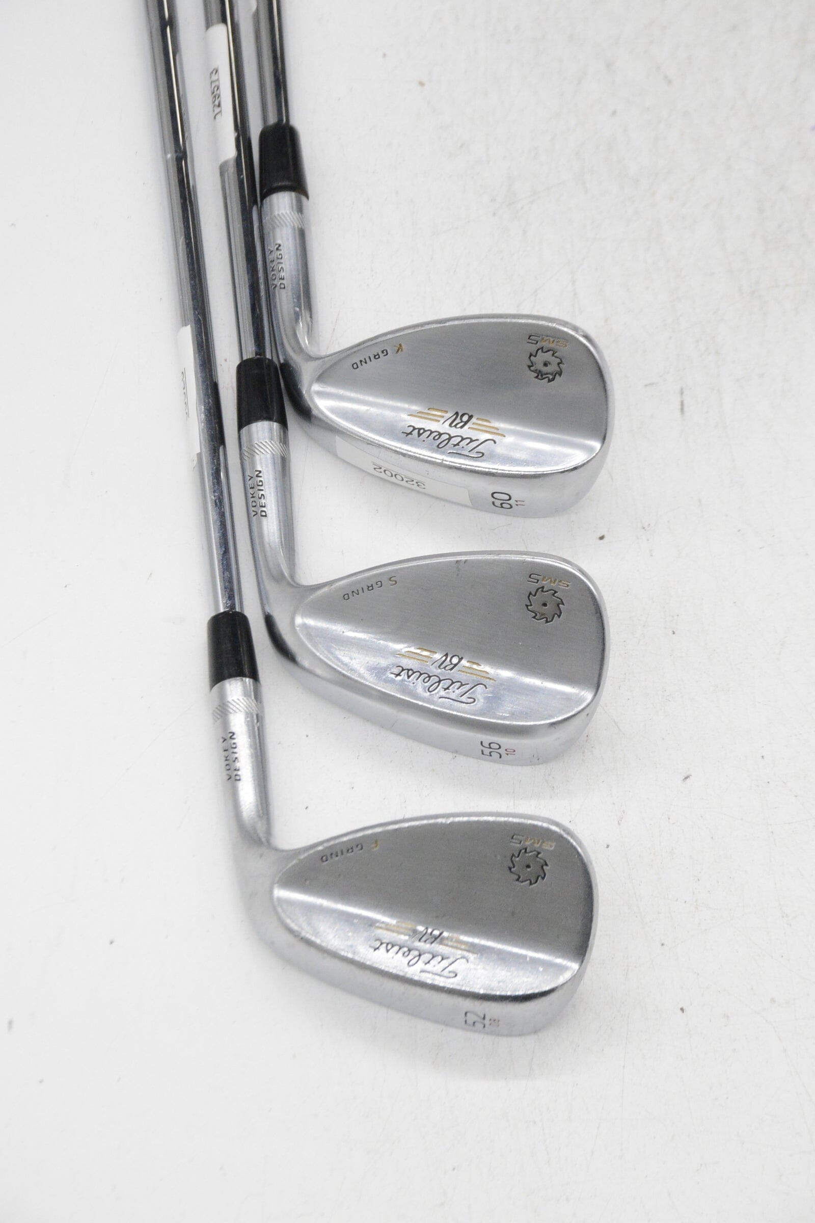 Titleist Vokey SM5 Tour Chrome 52, 56, 60 Degree Wedge Set Wedge Flex Golf Clubs GolfRoots 