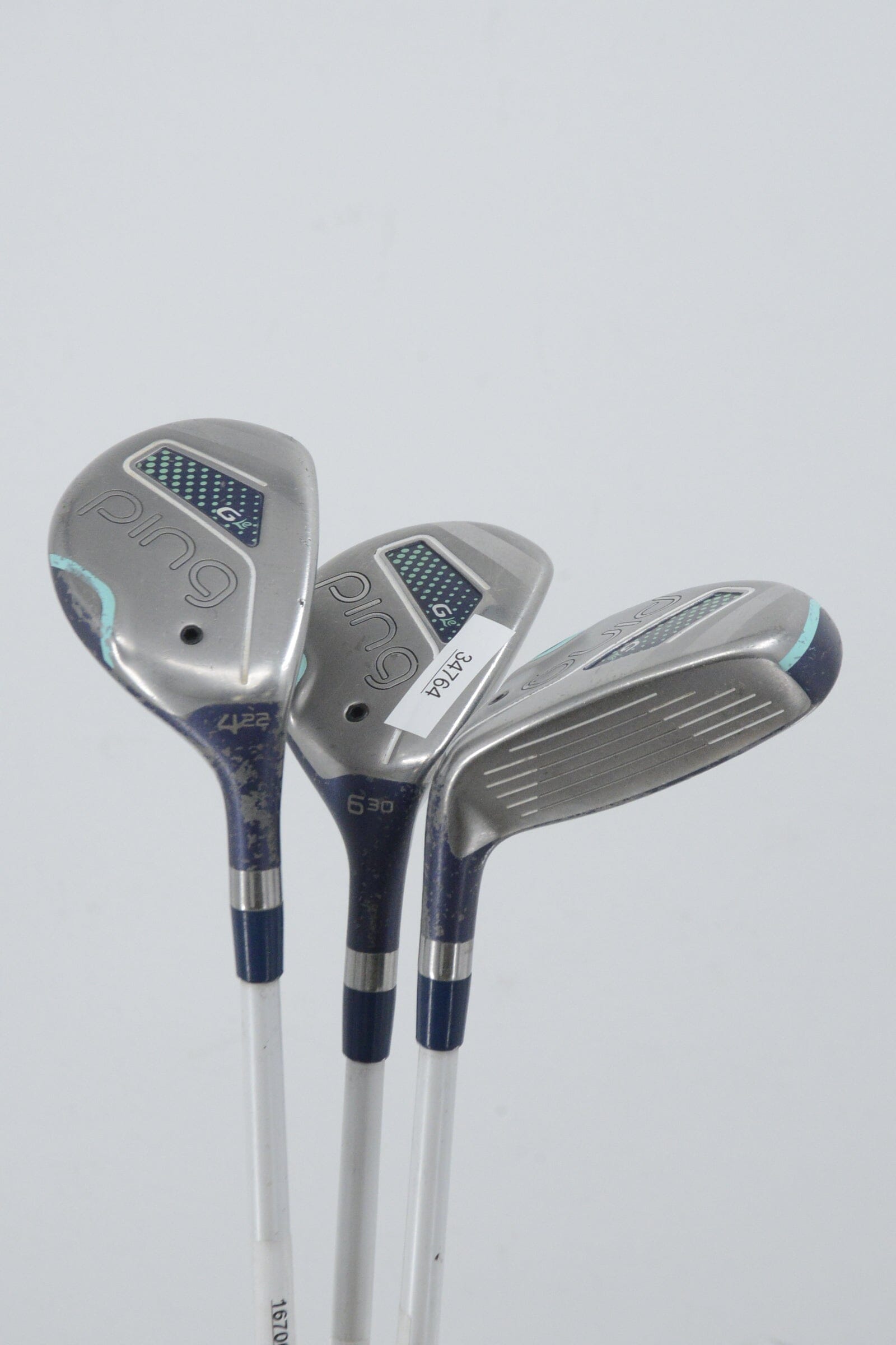 Women's Ping G Le 4H, 5H, 6H Hybrid Set W Flex Golf Clubs GolfRoots 
