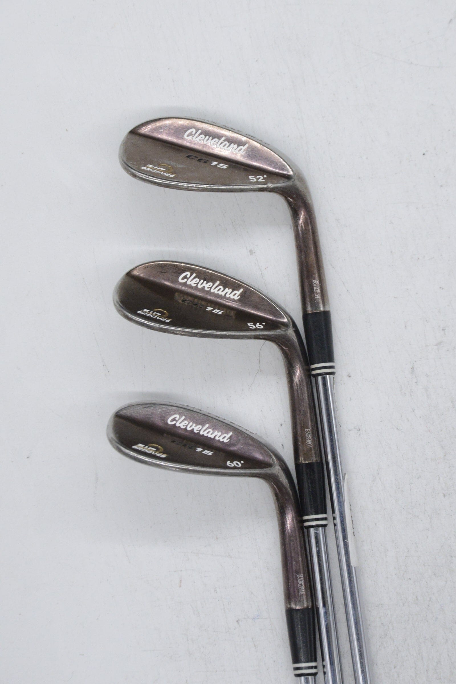 Cleveland CG15 Black Pearl 52, 56, 60 Degree Wedge Set Wedge Flex Golf Clubs GolfRoots 