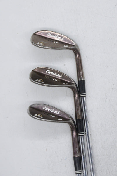 Cleveland CG15 Black Pearl 52, 56, 60 Degree Wedge Set Wedge Flex