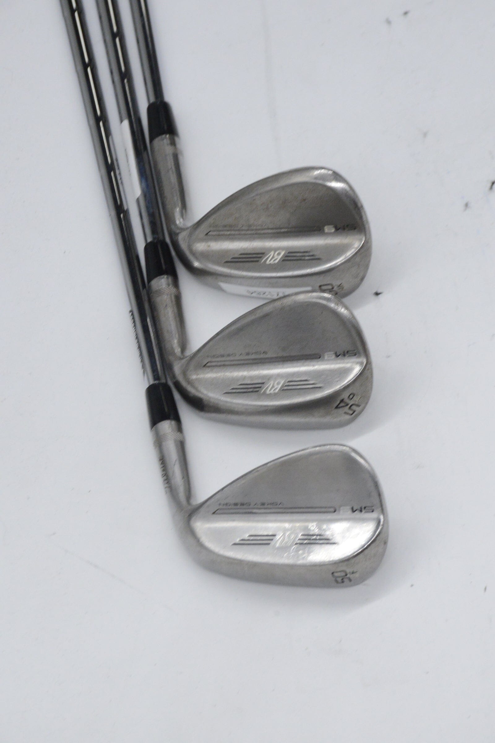 Titleist Vokey SM9 Brushed Steel 50, 54, 60 Degree Wedge Set S Flex Golf Clubs GolfRoots 