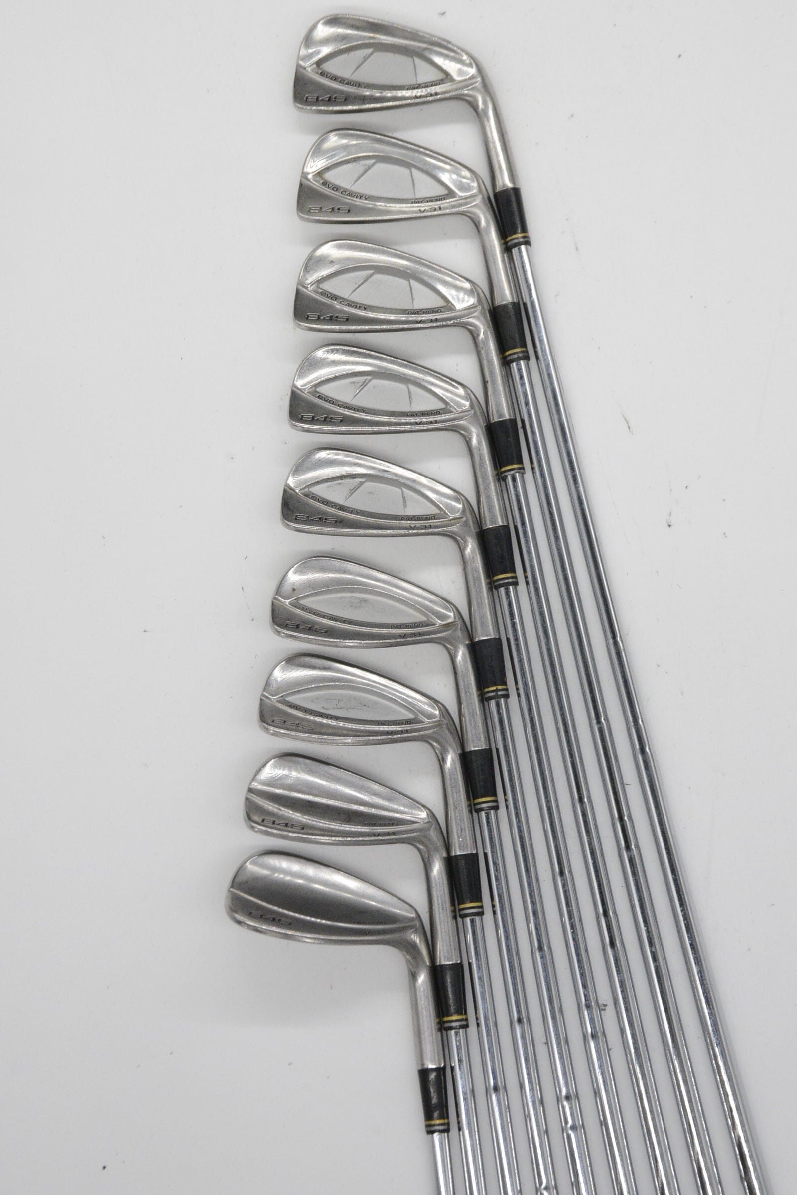 Tommy Armour 845 Evo V-31 3-PW, SW Iron Set S Flex Std Length Golf Clubs GolfRoots 