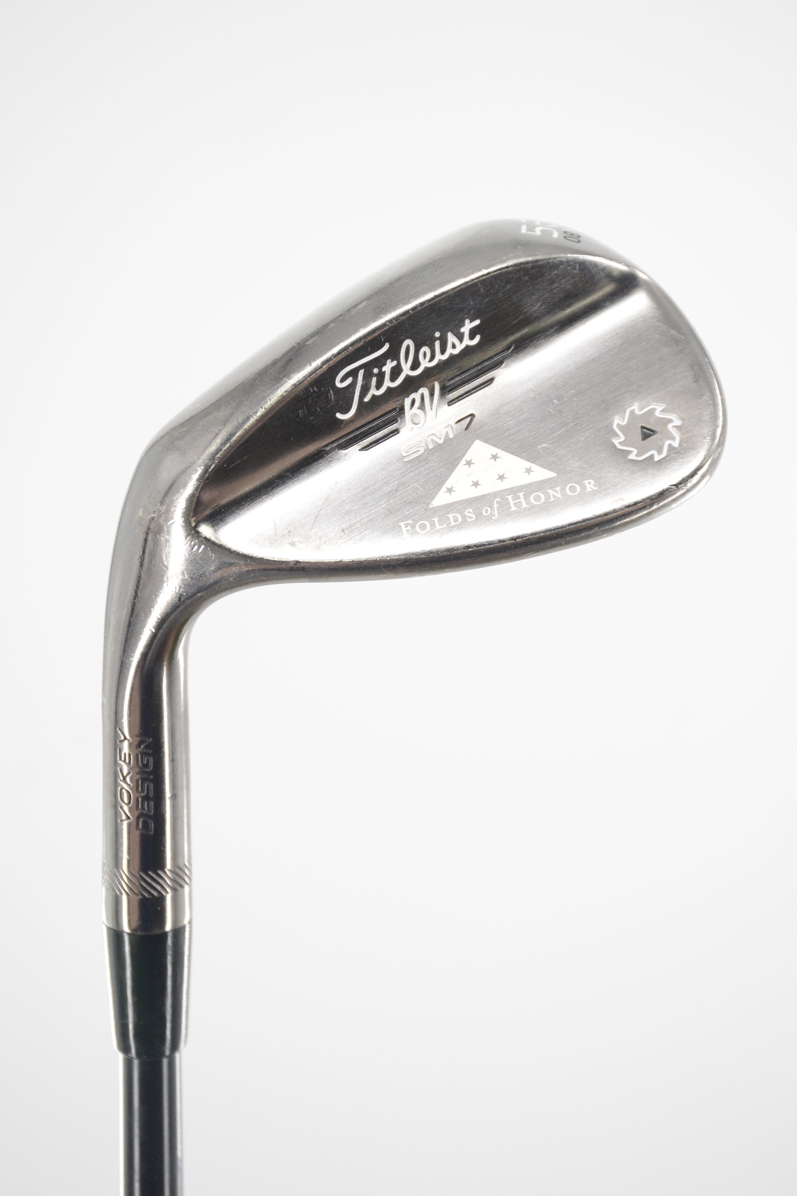 Lefty Titleist Vokey SM7 Brushed Steel 56 Degree Wedge S Flex 35.75" Golf Clubs GolfRoots 