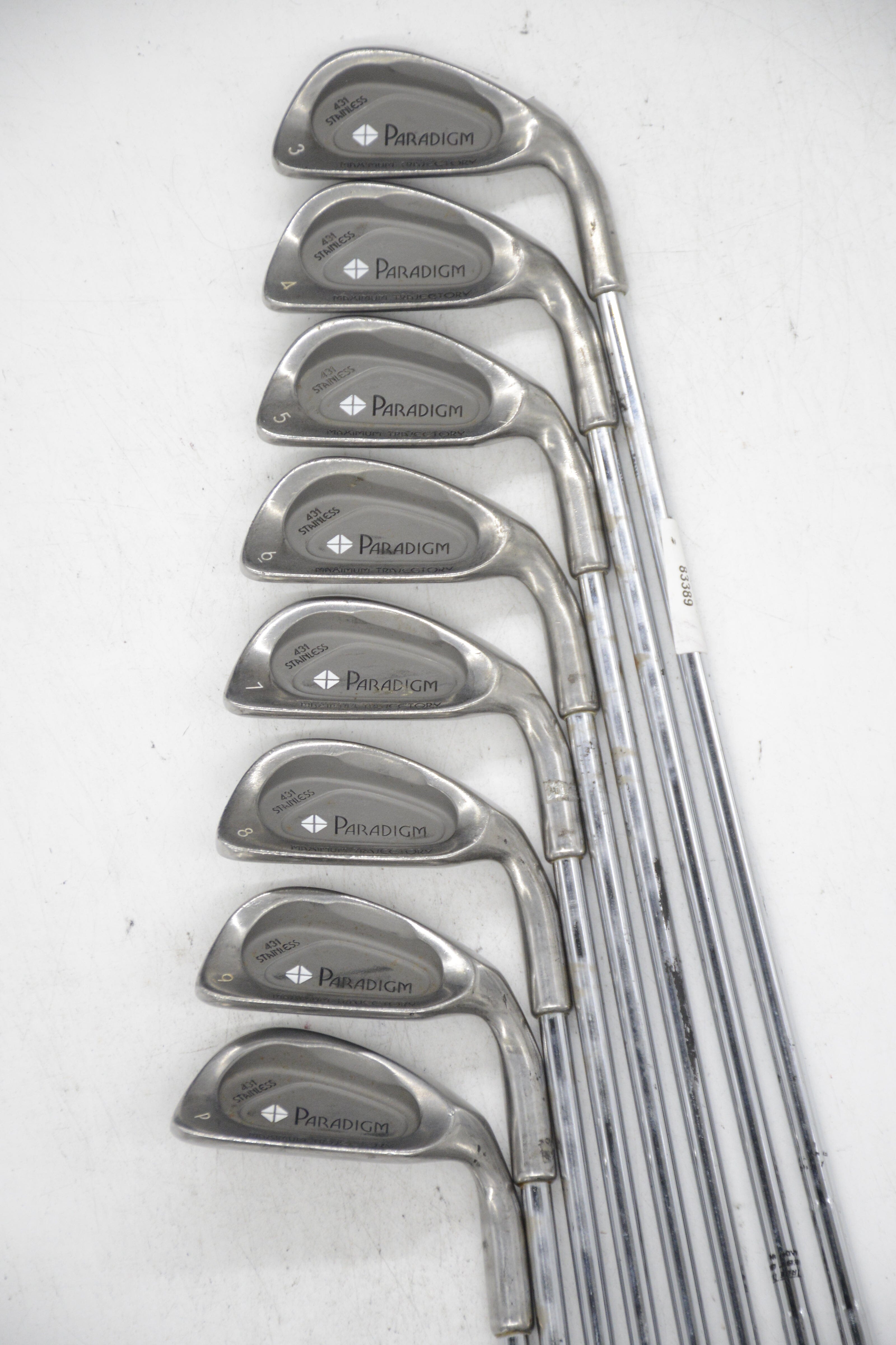 Women's Paradigm 431 Stainless 3-PW Iron Set W Flex -1" Golf Clubs GolfRoots 