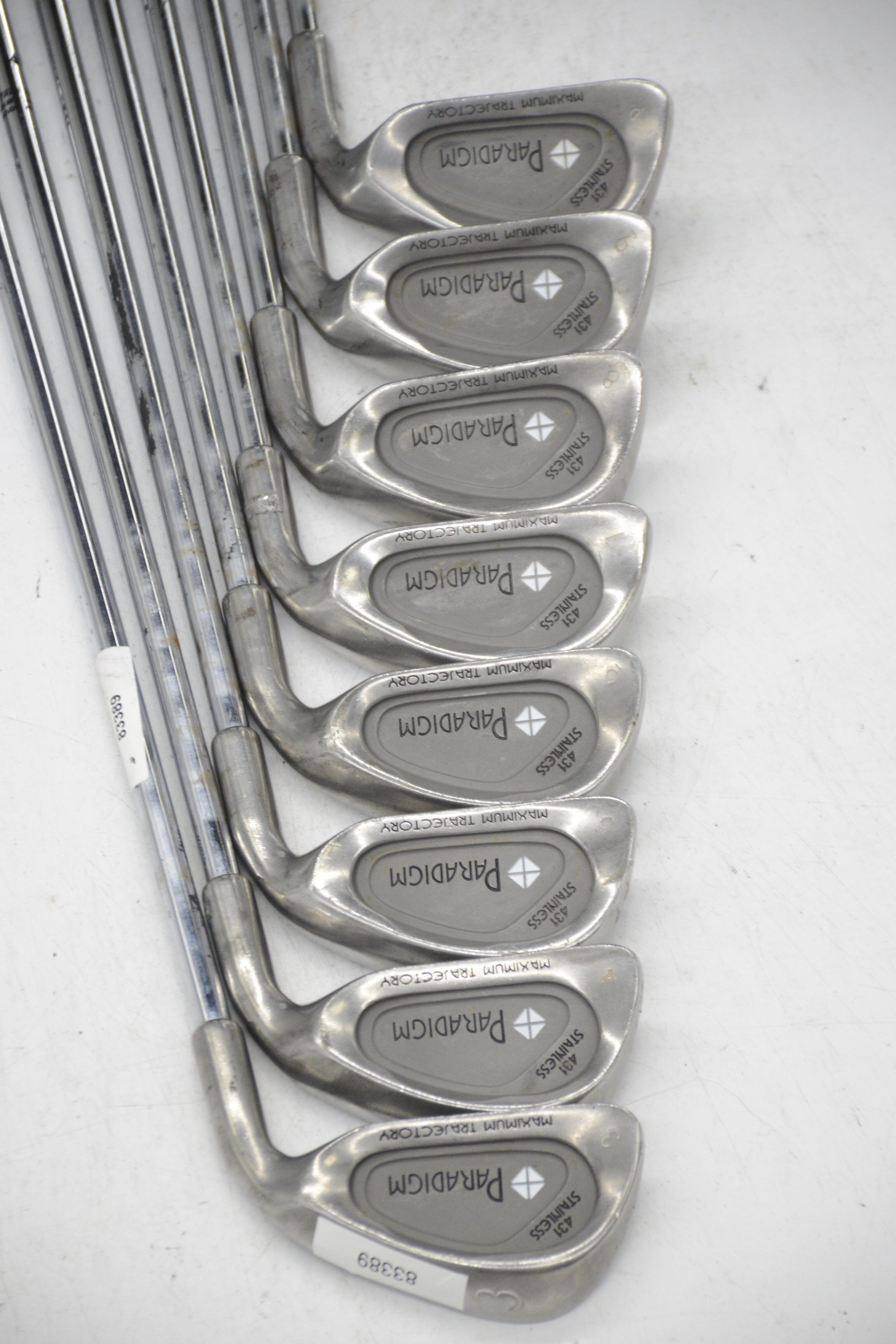 Women's Paradigm 431 Stainless 3-PW Iron Set W Flex -1" Golf Clubs GolfRoots 