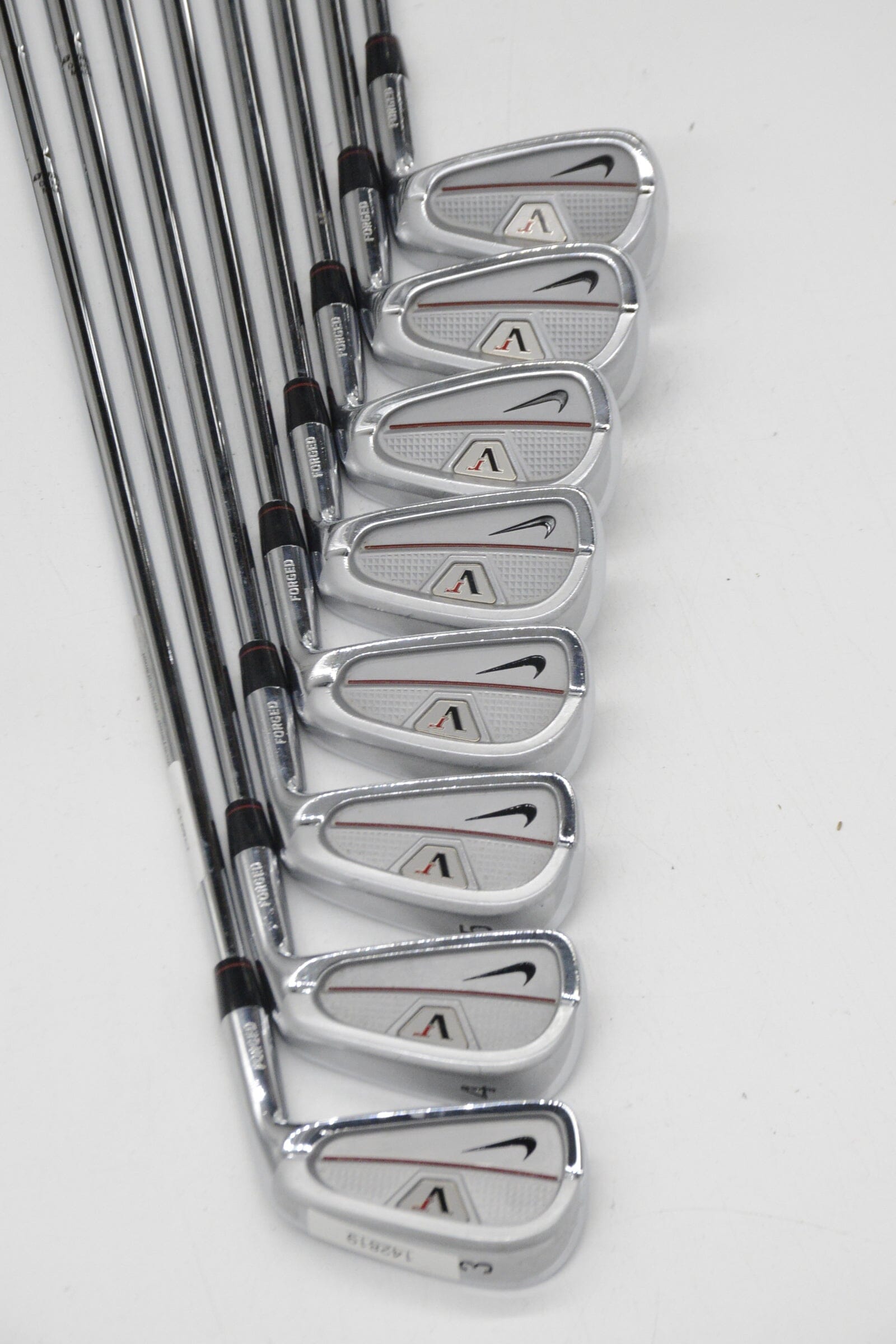 Nike Victory Red Forged Split Cavity 3-PW Iron Set R Flex Std Length Golf Clubs GolfRoots 