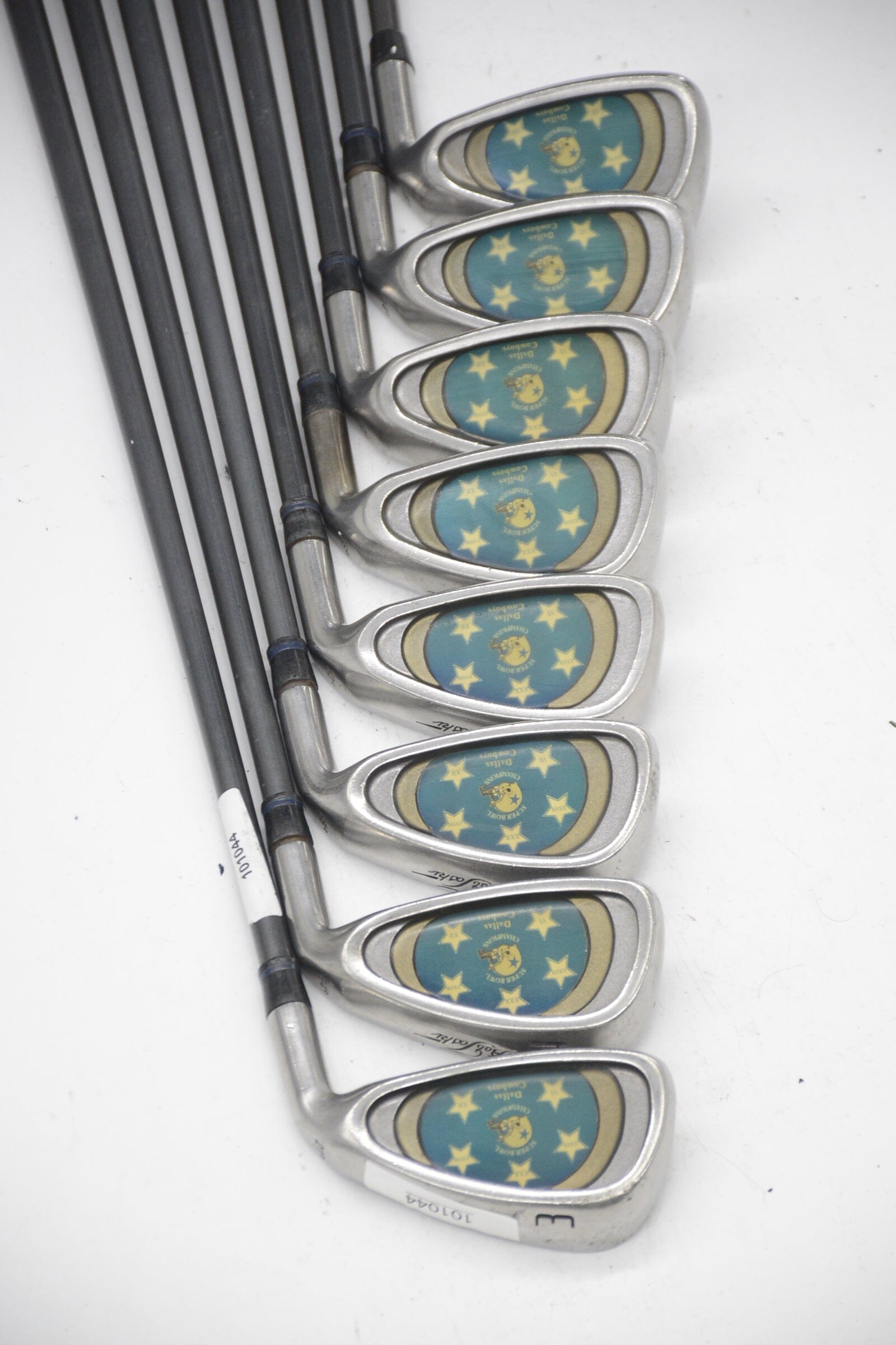 Bob Toski Cowboys Super Bowl Commemorative 3-PW Iron Set S Flex -0.25" Golf Clubs GolfRoots 