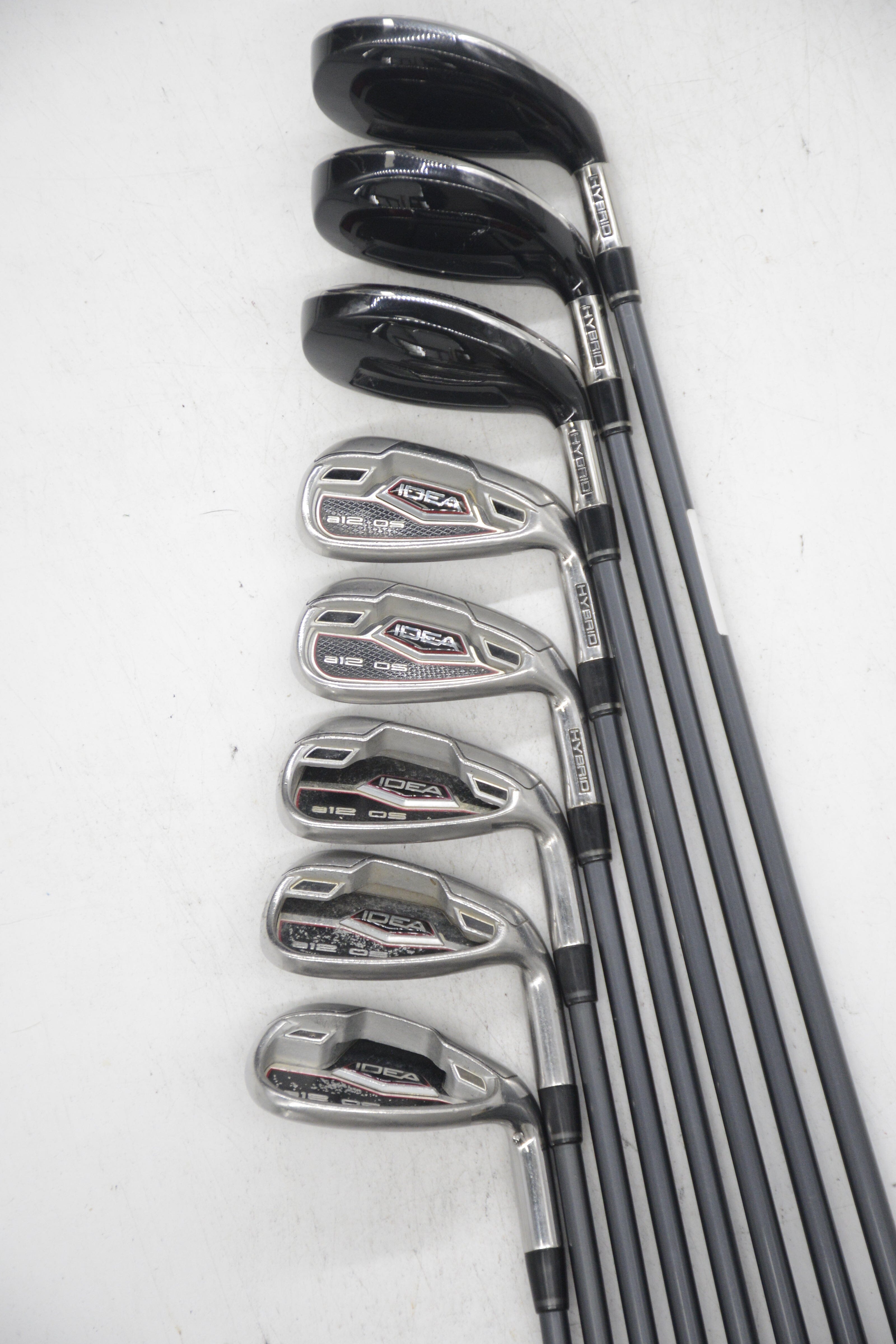 Adams Idea A12Os Hybrid 4H-6H, 7-PW ,SW Iron Set SR Flex Std Length Golf Clubs GolfRoots 