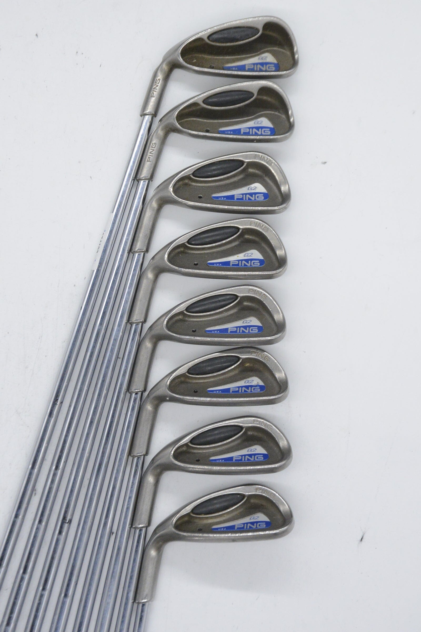 Lefty Ping G2 4-UW Iron Set S Flex +0.5" Golf Clubs GolfRoots 