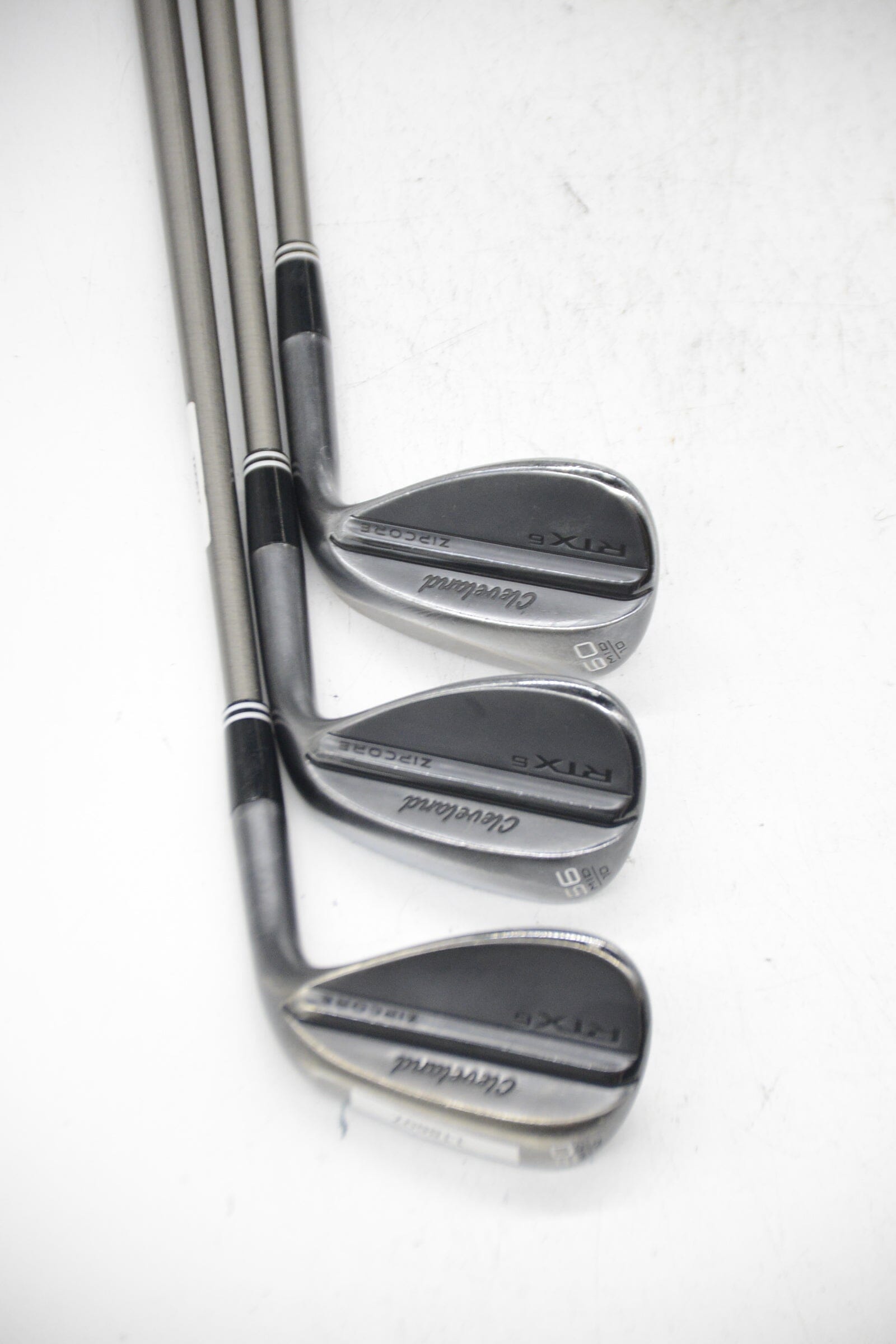 Cleveland RTX 6 ZipCore Black Satin 50, 56, 60 Degree Wedge Set R Flex Golf Clubs GolfRoots 