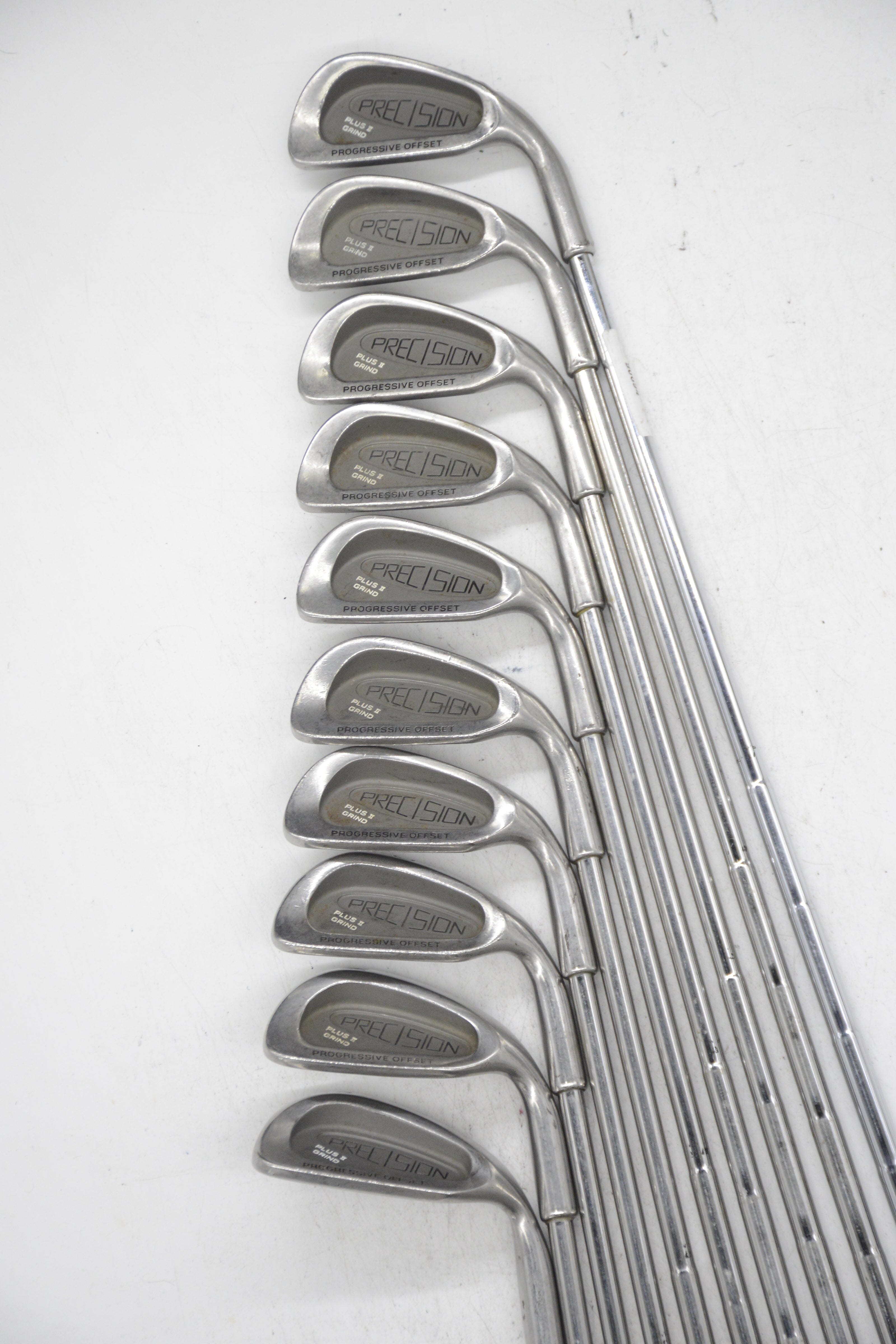 Precision Plus II 2-PW, SW Iron Set S Flex -0.5" Golf Clubs GolfRoots 