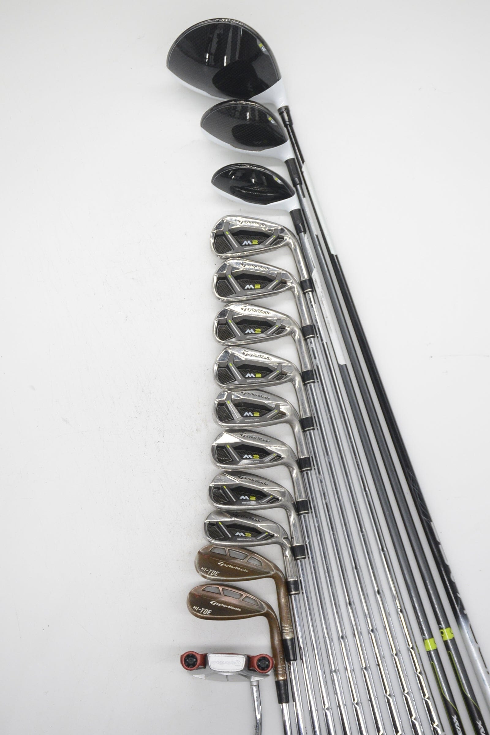 TaylorMade M2 2017 Mixed Full Set S Flex +0.5" Golf Clubs GolfRoots 