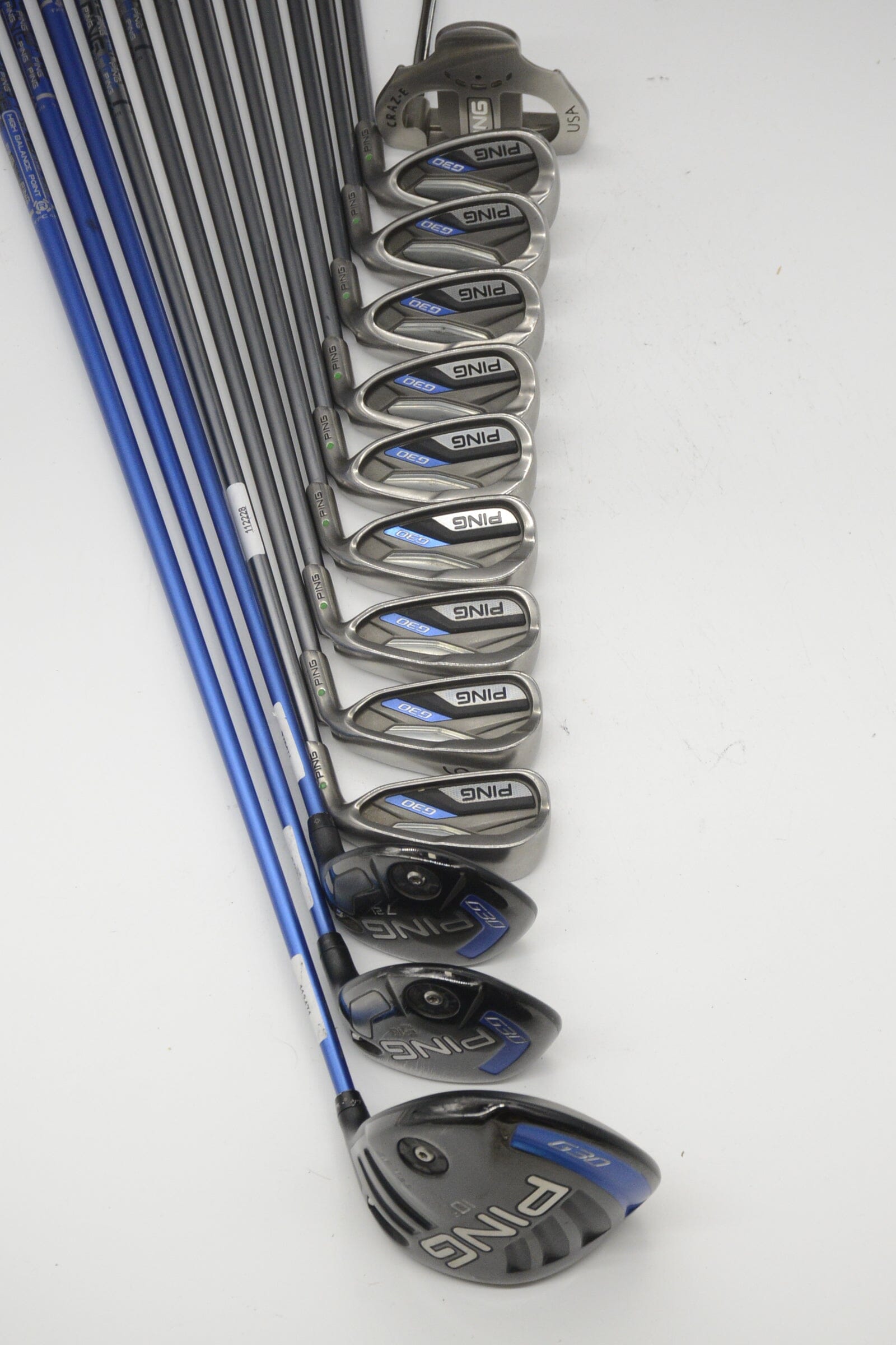 Ping G30 Mixed Full Set R Flex -0.5" Golf Clubs GolfRoots 