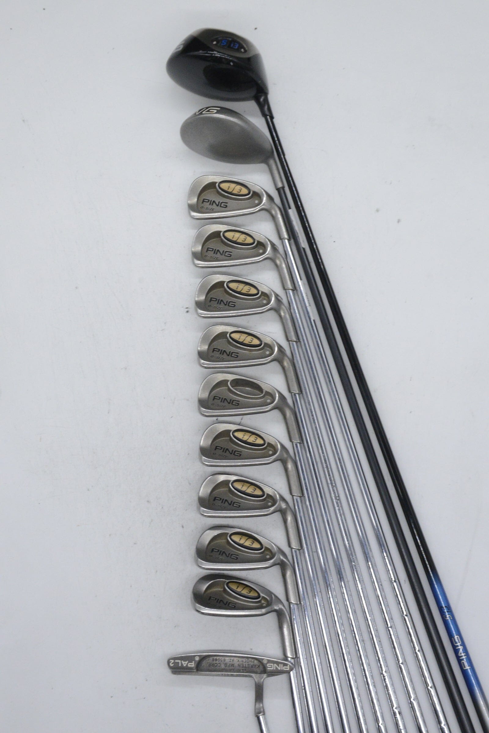 Ping I3 O-Size Mixed Full Set R Flex +0.75" Golf Clubs GolfRoots 