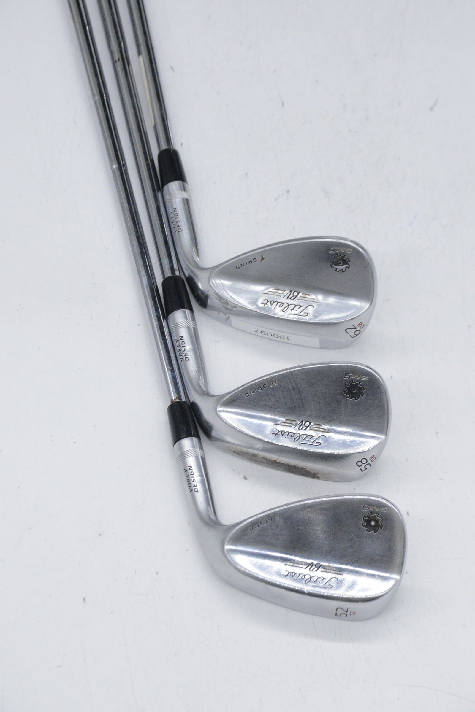 Titleist Vokey SM5 Tour Chrome 52, 58, 62 Degree Wedge Set Wedge Flex Golf Clubs GolfRoots 