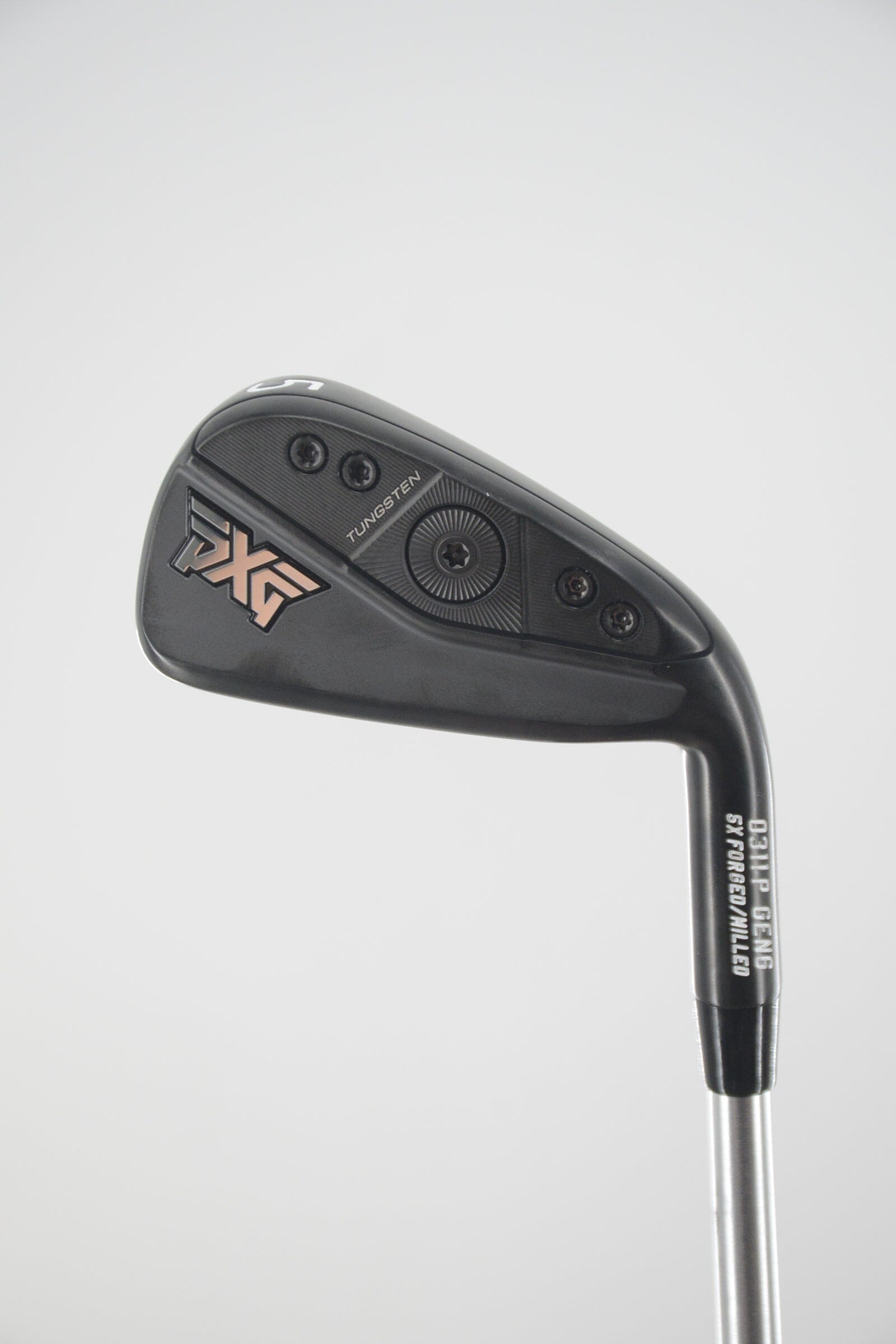 PXG 0311P Gen 6 Black 5 Iron S Flex 38.5" Golf Clubs GolfRoots 