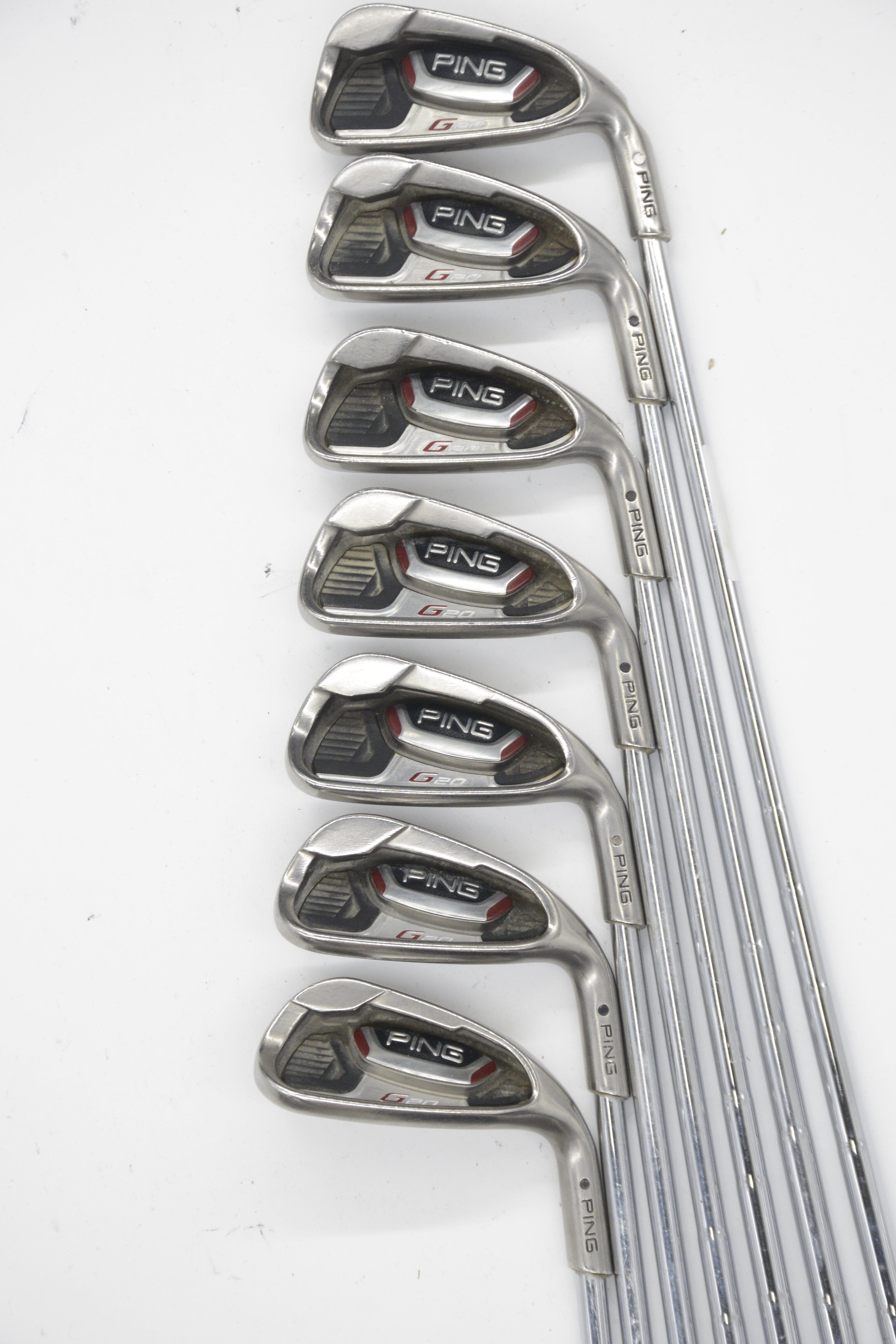 Ping G20 4-UW Iron Set S Flex Std Length Golf Clubs GolfRoots 